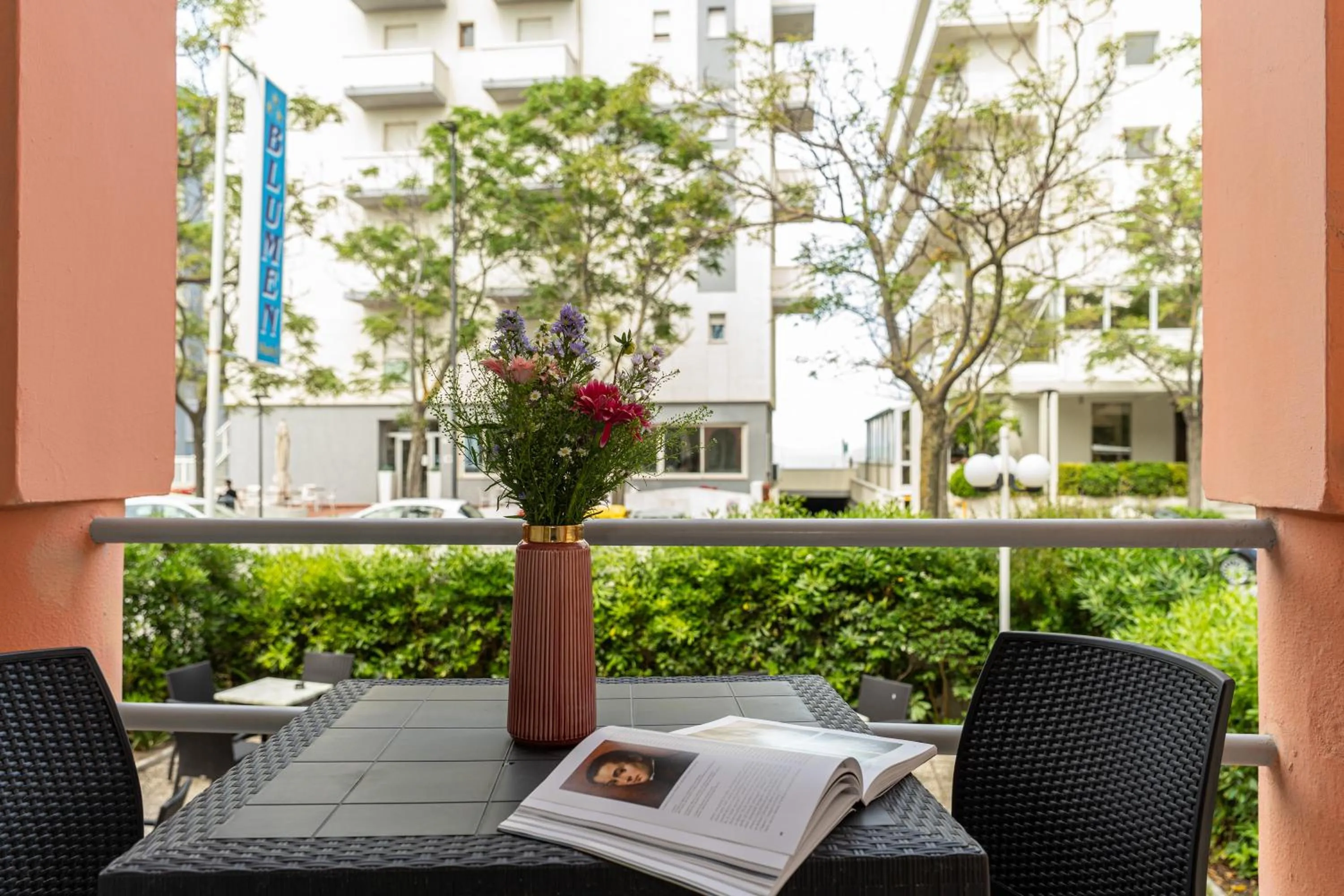 Balcony/Terrace in Amadei Hotel Blumen