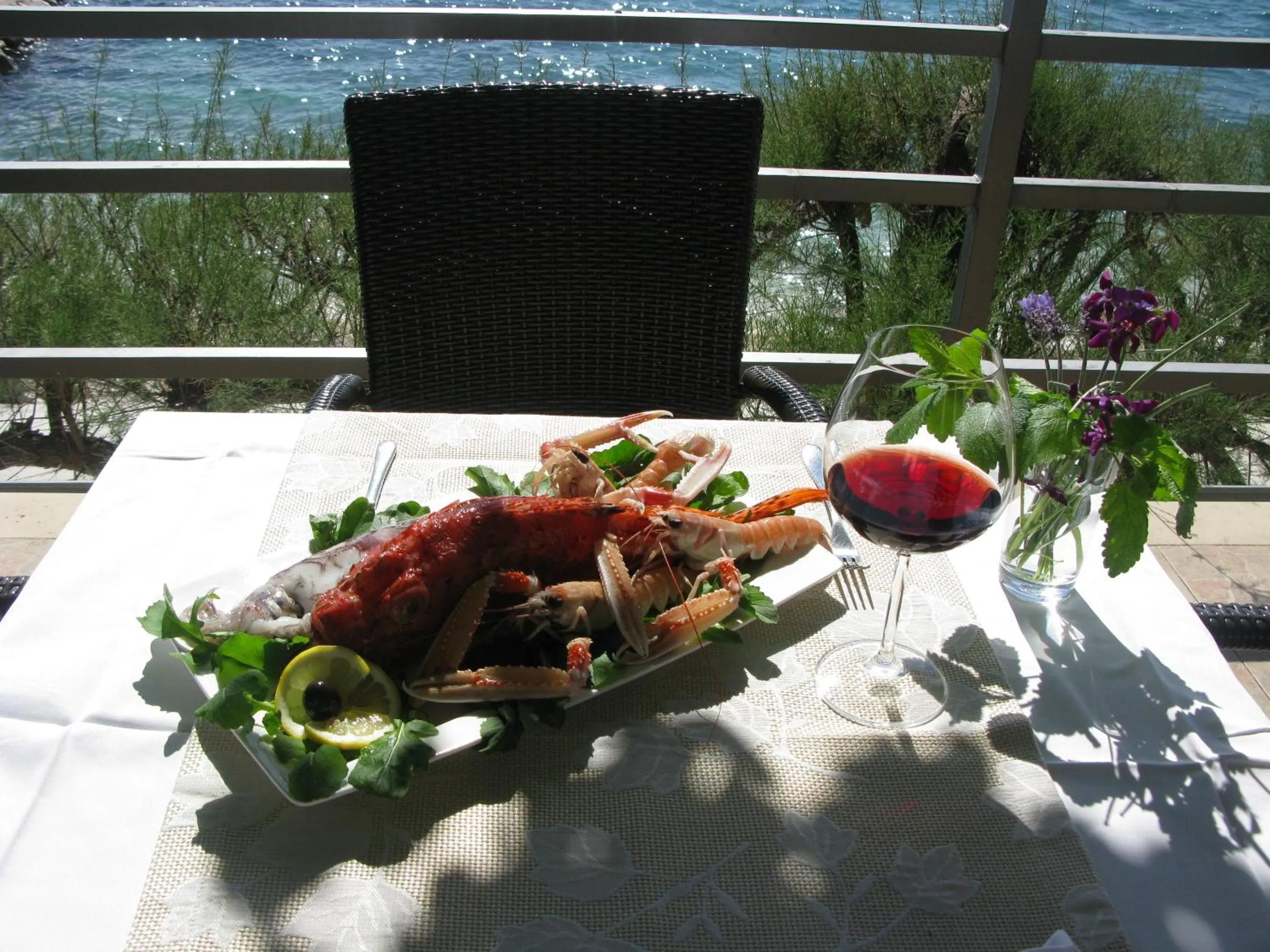 Food close-up in Villa Mario