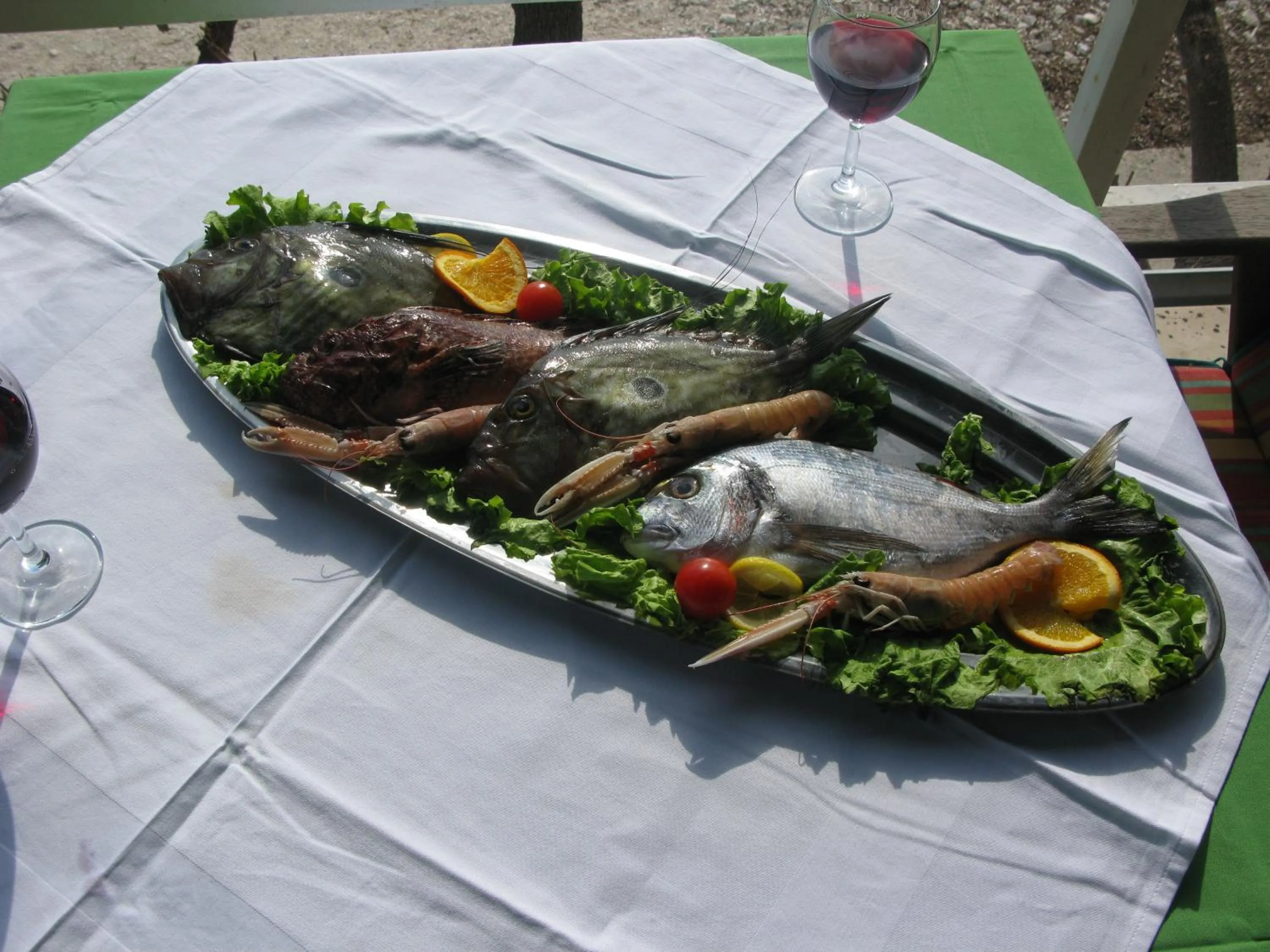Food close-up in Villa Mario