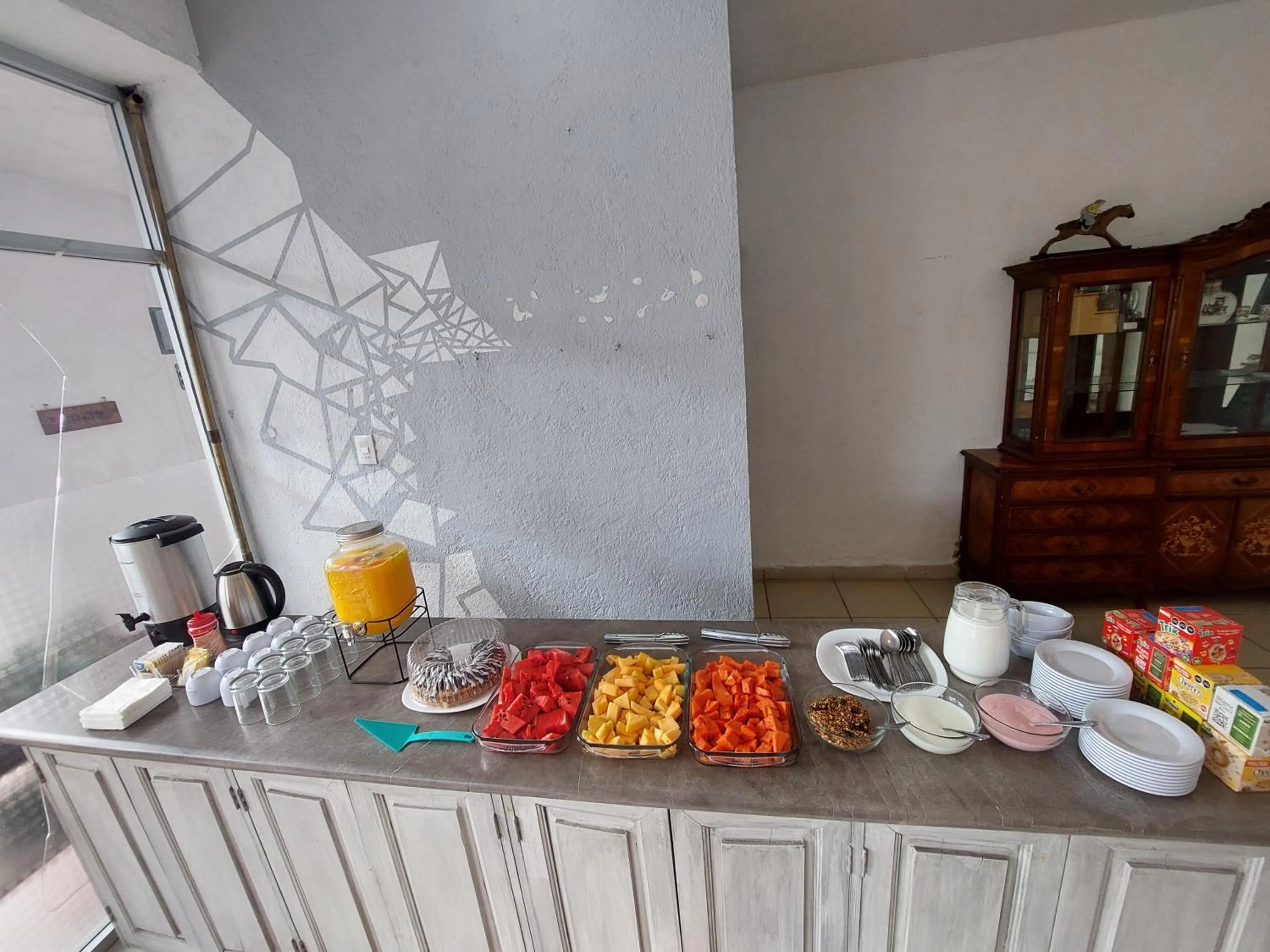 Continental breakfast in La Conspiración Hotel