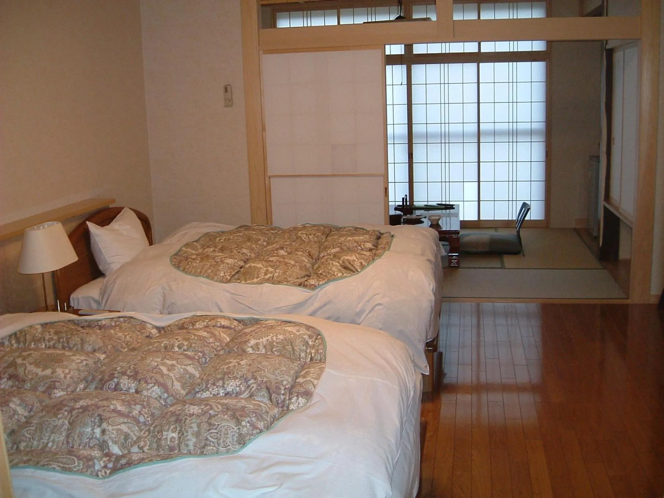 Bed in Oyado Sansui