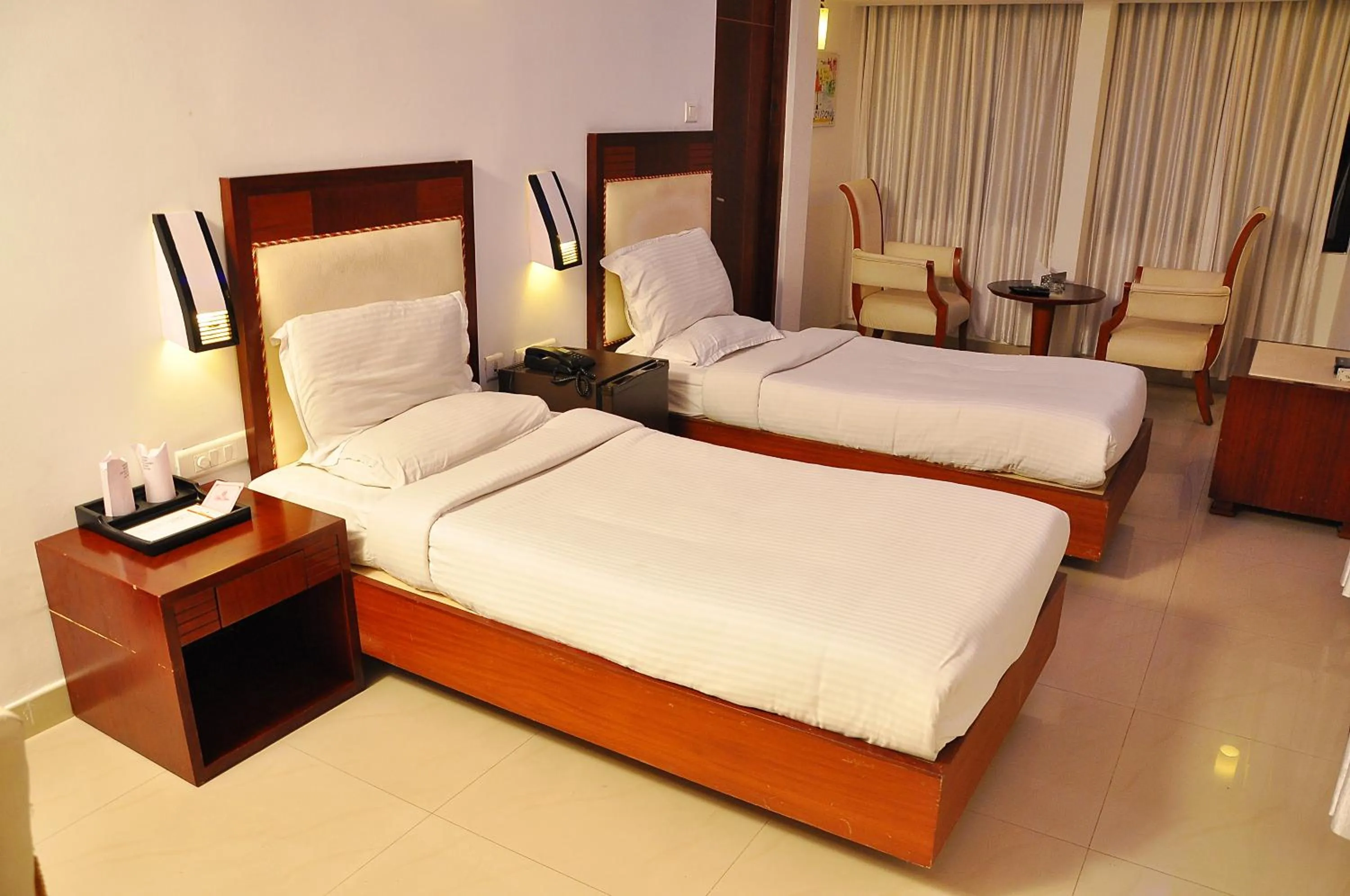 Bed in Hotel Luciya