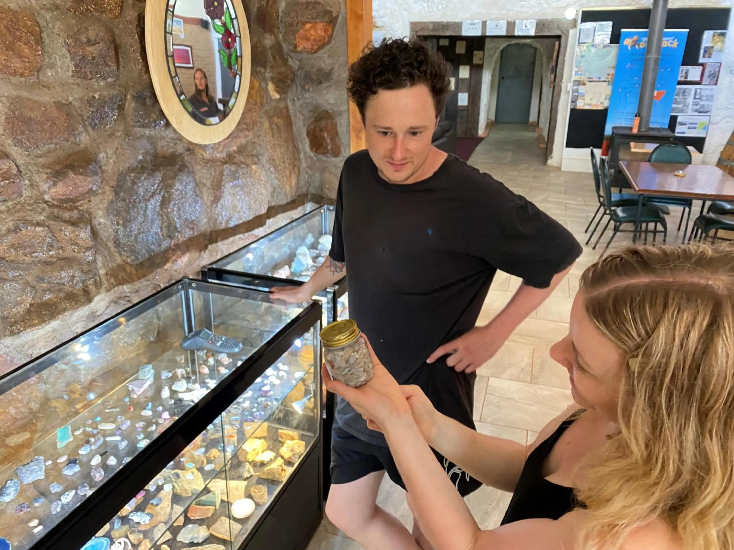 Staff in White Cliffs Underground Motel