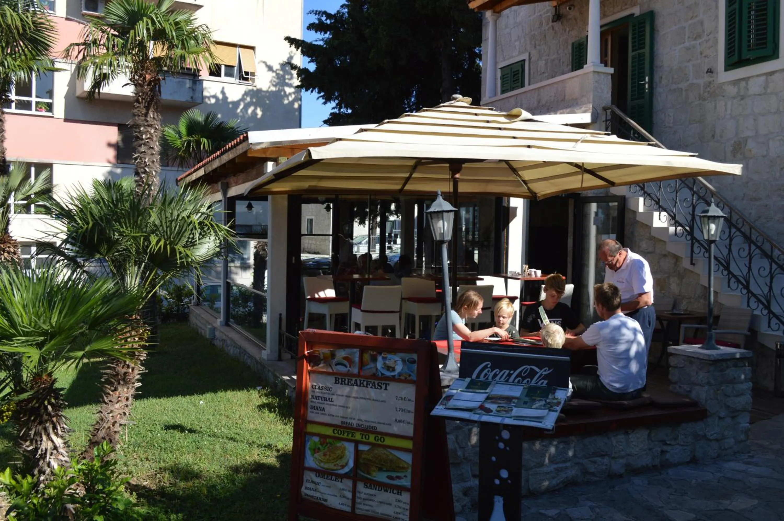 Patio in Hotel Villa Diana