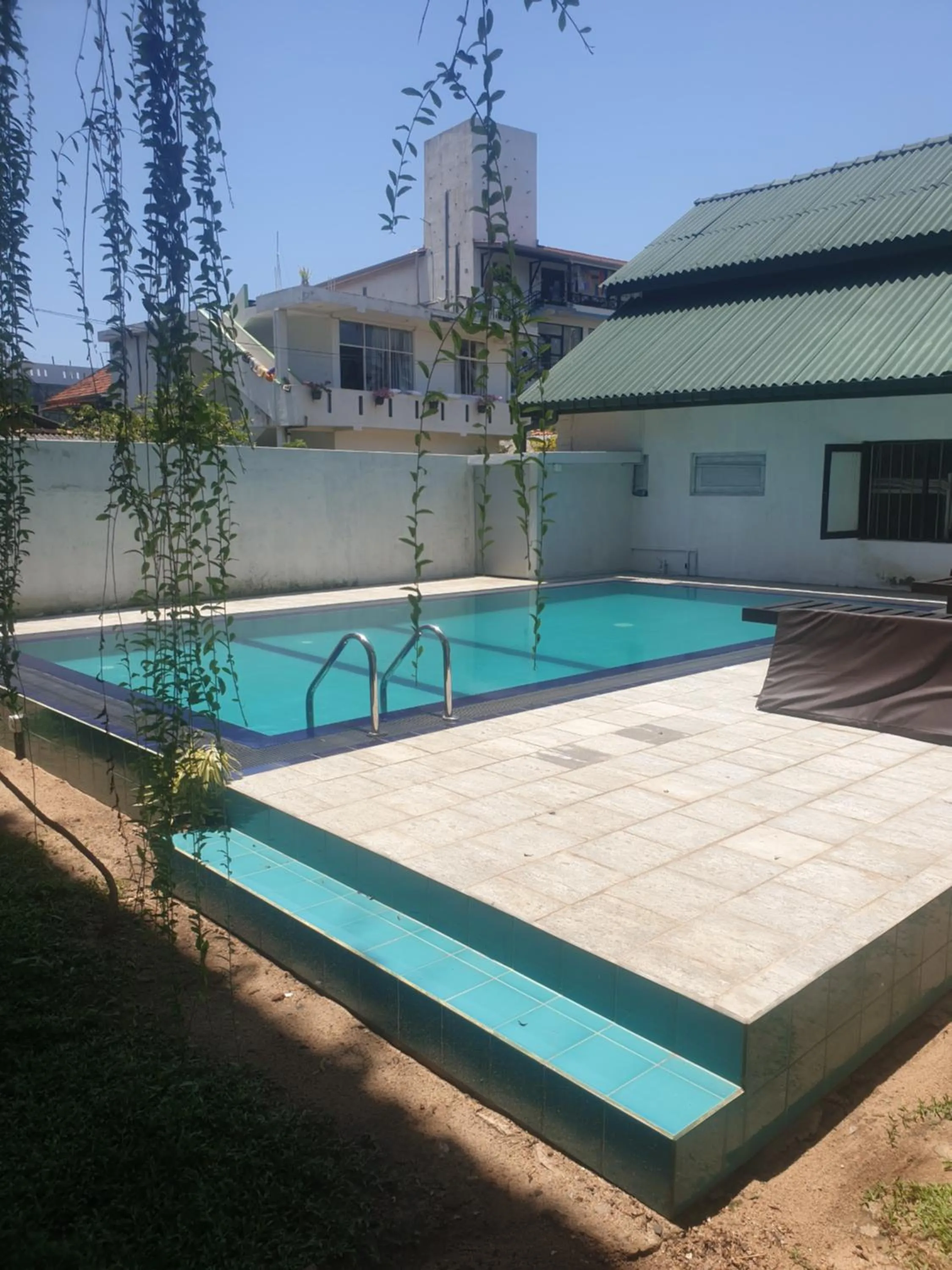 Pool view in Traveller's Hostel Hikkaduwa