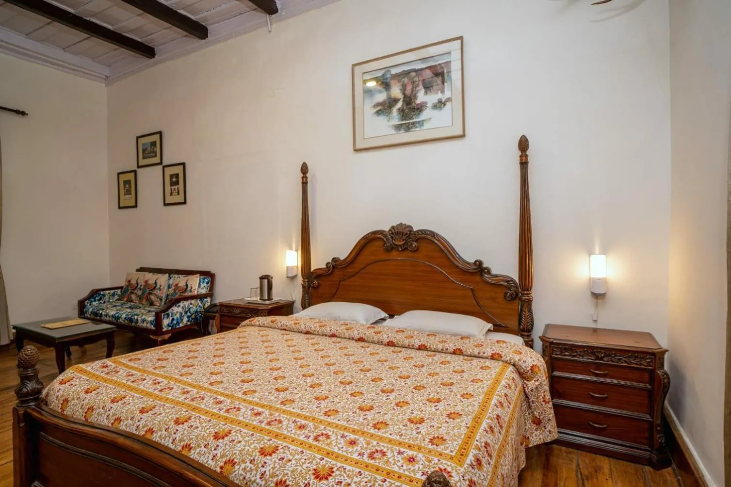 Bedroom, Bed in The Hive Cottage By Royal Collection Hotels