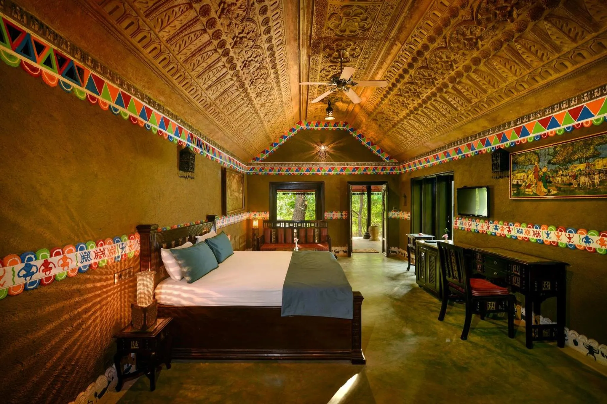 Bedroom, Bed in Syna Tiger Resort Bandhavgarh
