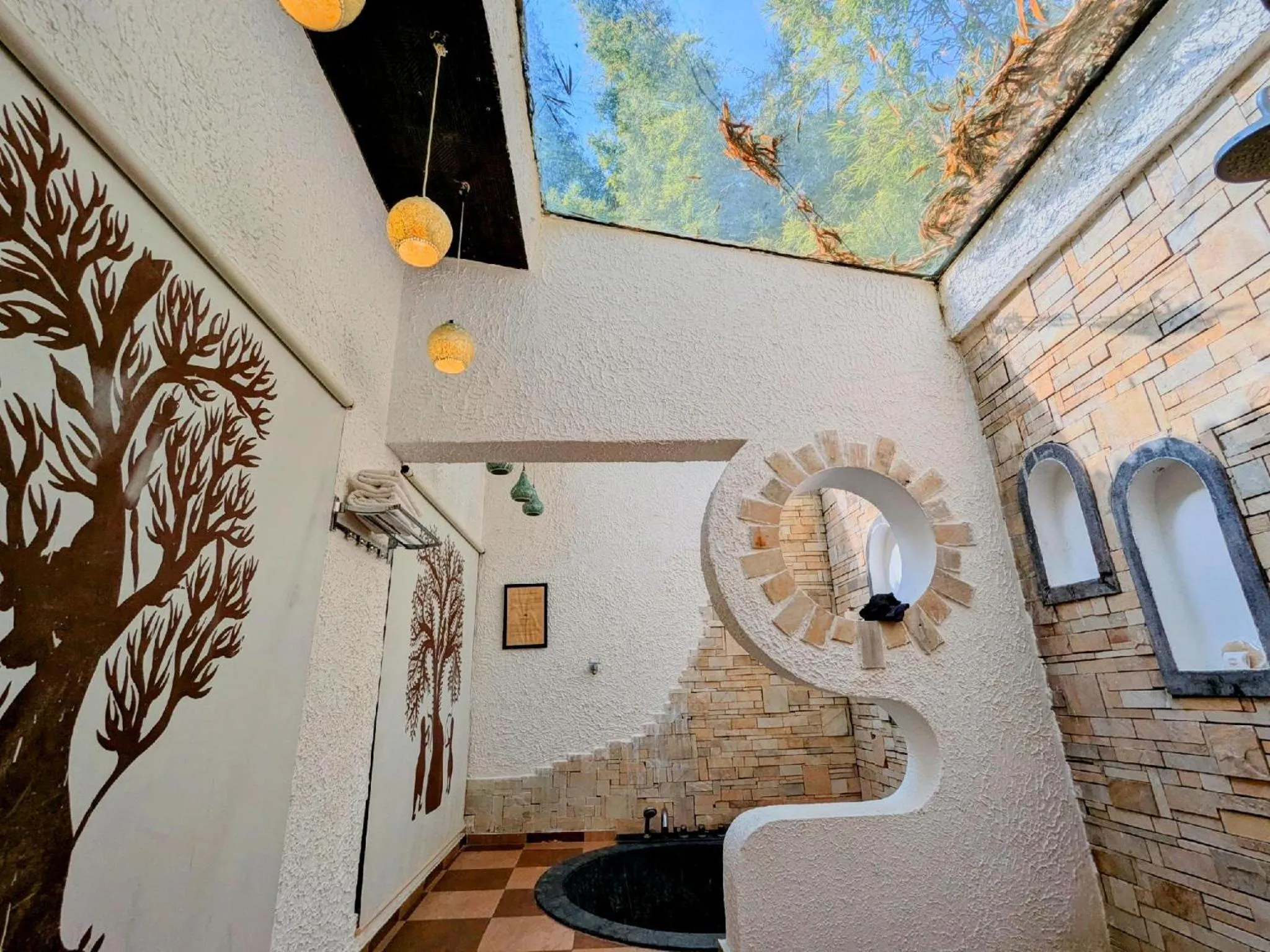 Bathroom in Syna Tiger Resort Bandhavgarh