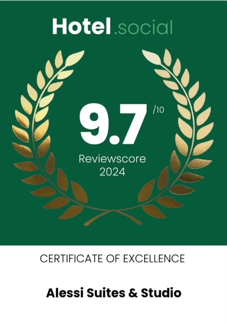 Certificate/Award in Alessi Suites & Studio