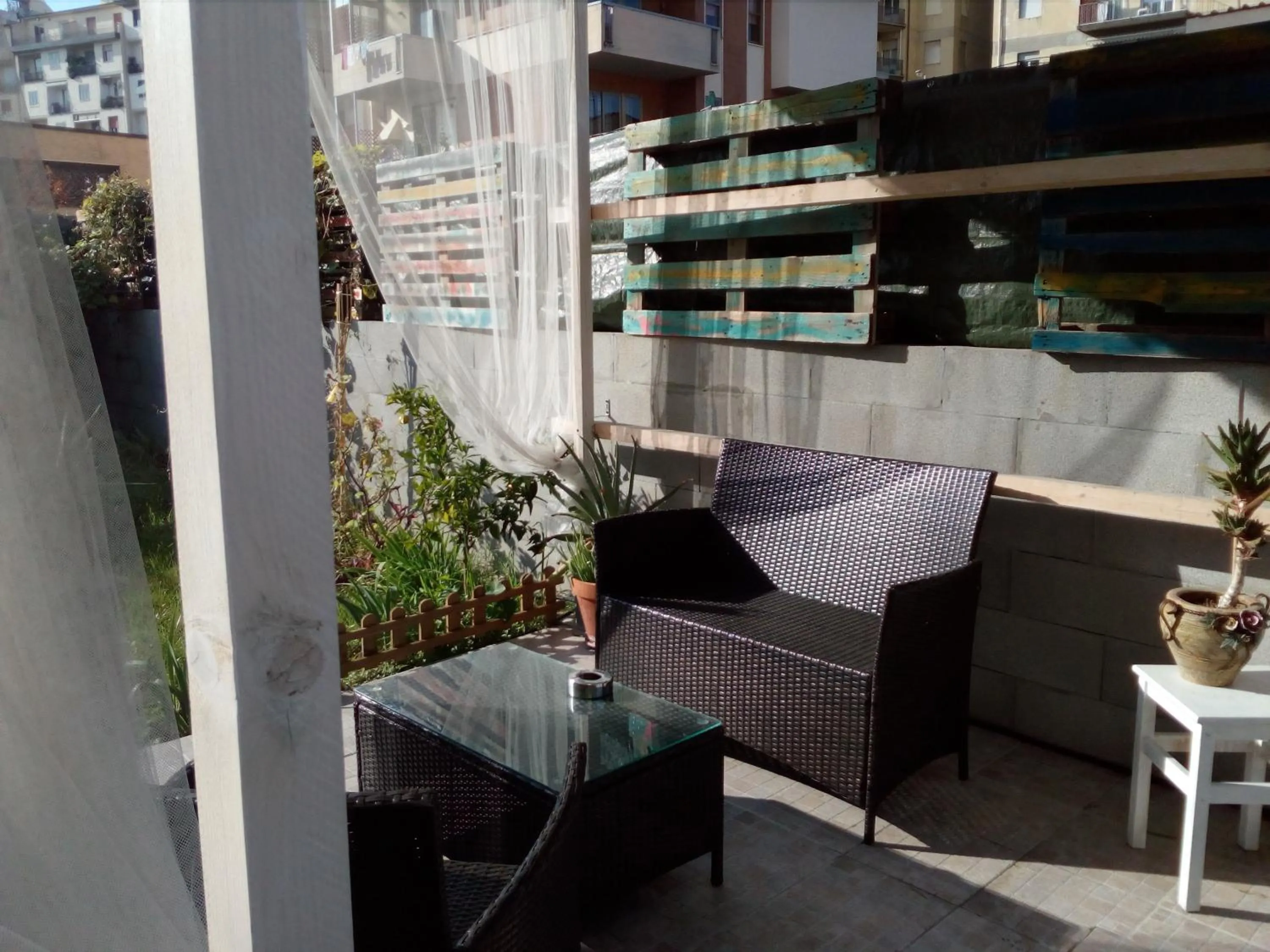 Garden view in B & B Eliana