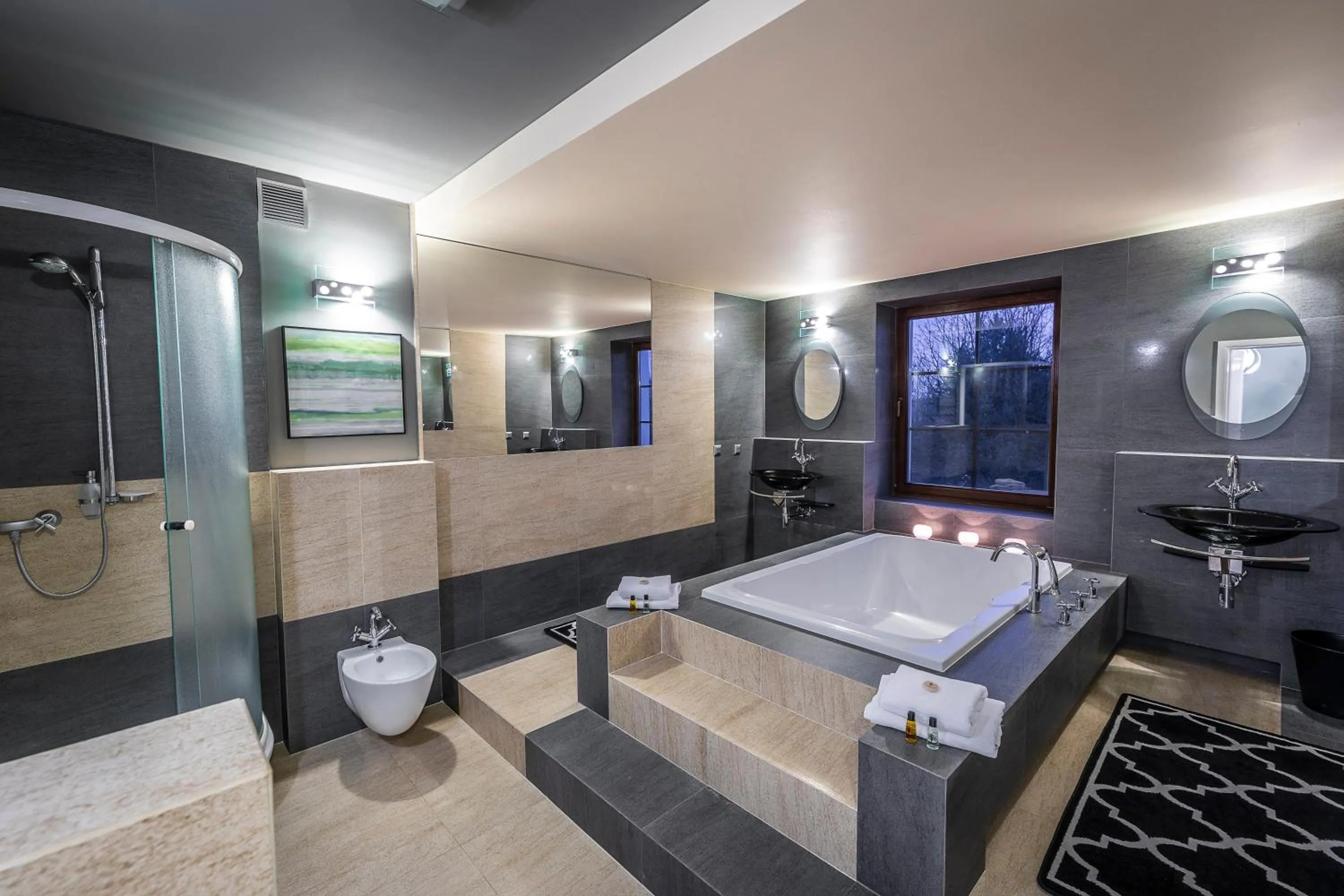 Bathroom in Rezydencja na Wzgórzu w zielonym sercu Łodzi przy Parku Krajobrazowym Ruda Wiilowa