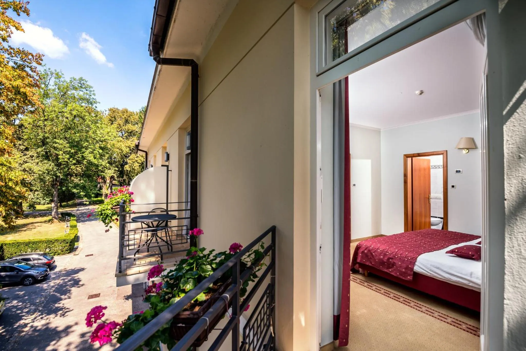 Balcony/Terrace, Bed in Boutique Hotel Korana Srakovcic