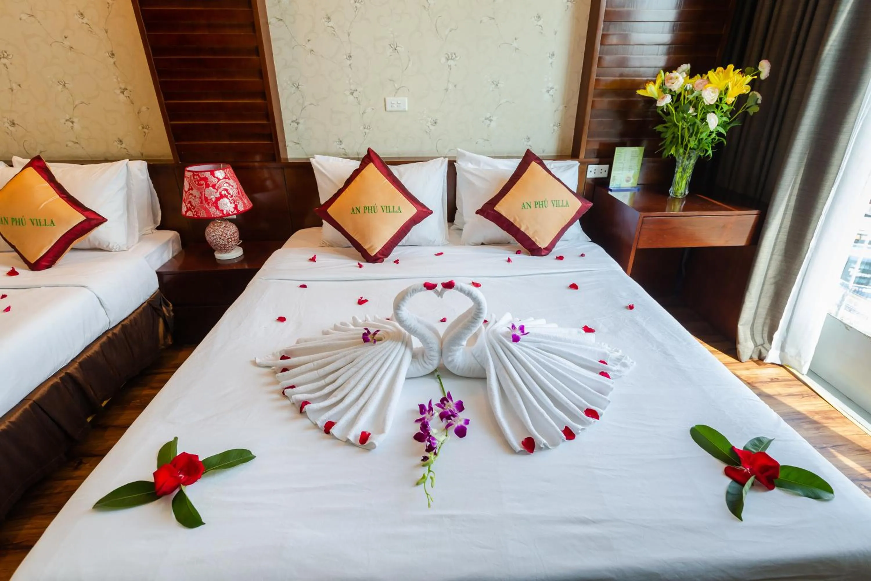 Bed in An Phú Hà Nội Hotel & Spa - Mỹ Đình