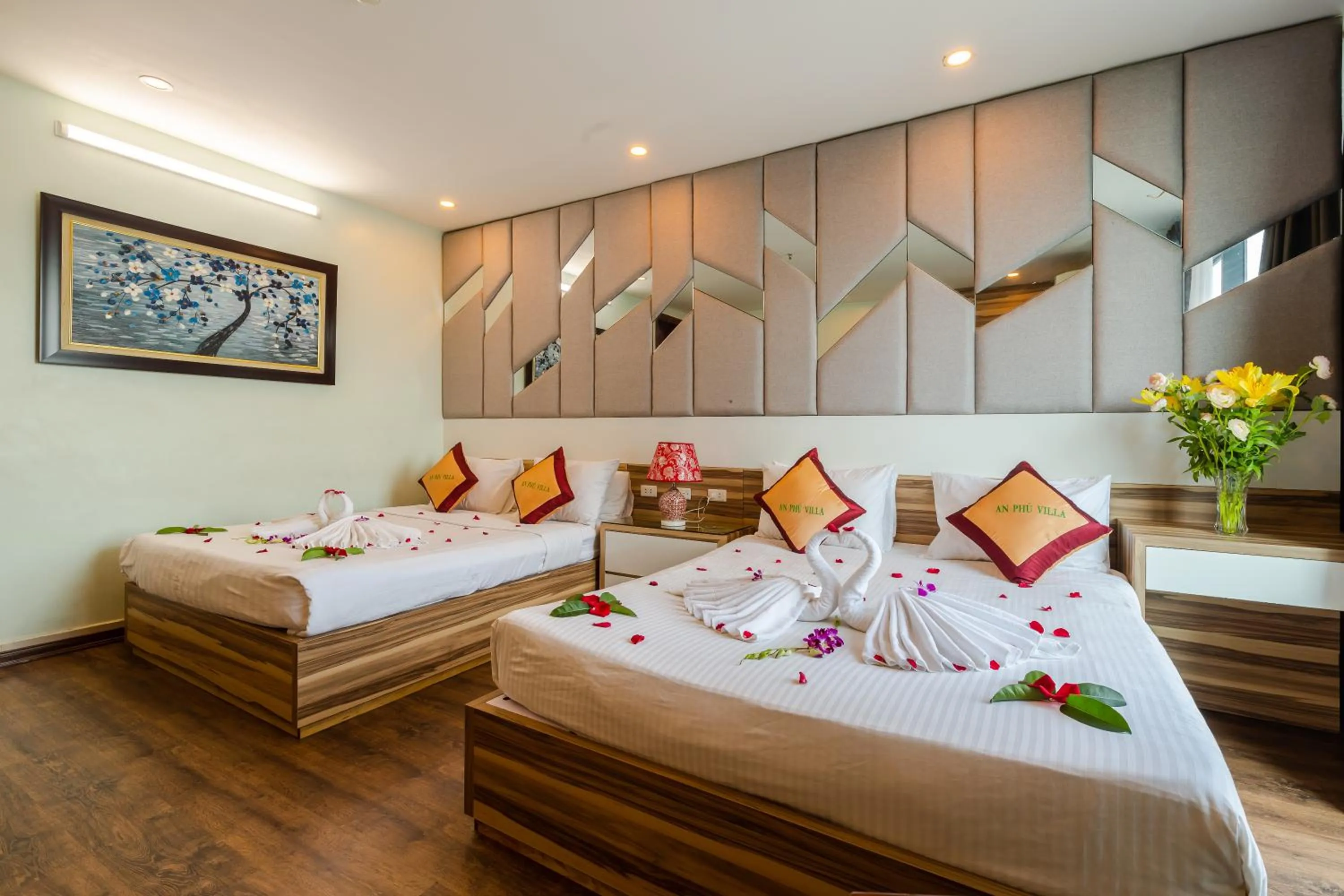 Bed in An Phú Hà Nội Hotel & Spa - Mỹ Đình