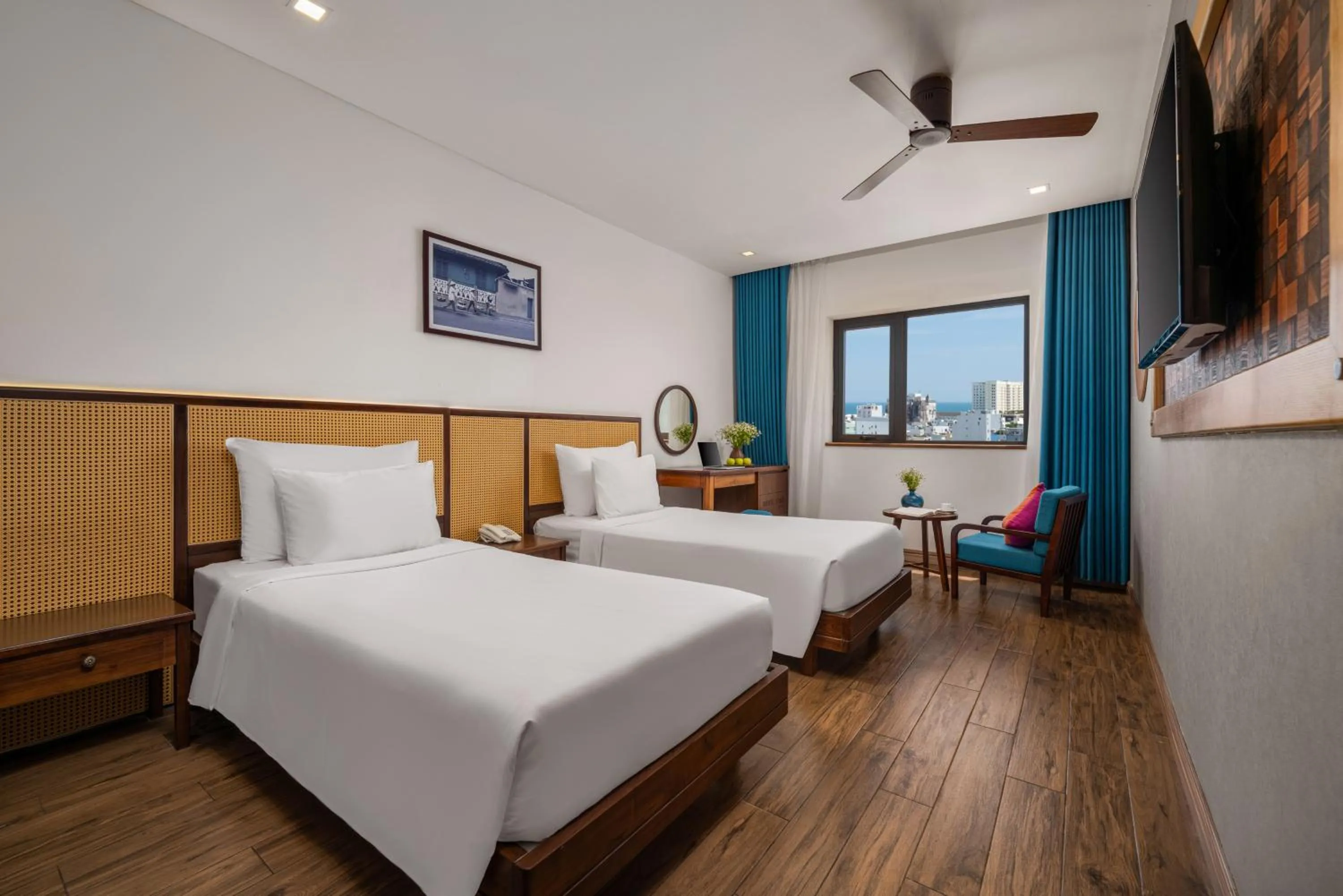 View (from property/room), Bed in White Sand Boutique Hotel