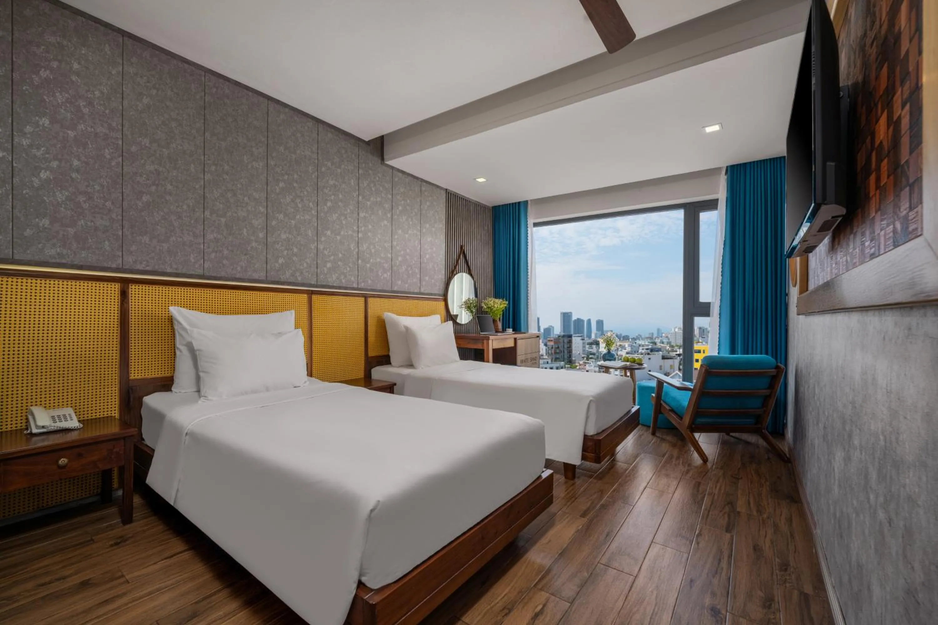 View (from property/room), Bed in White Sand Boutique Hotel