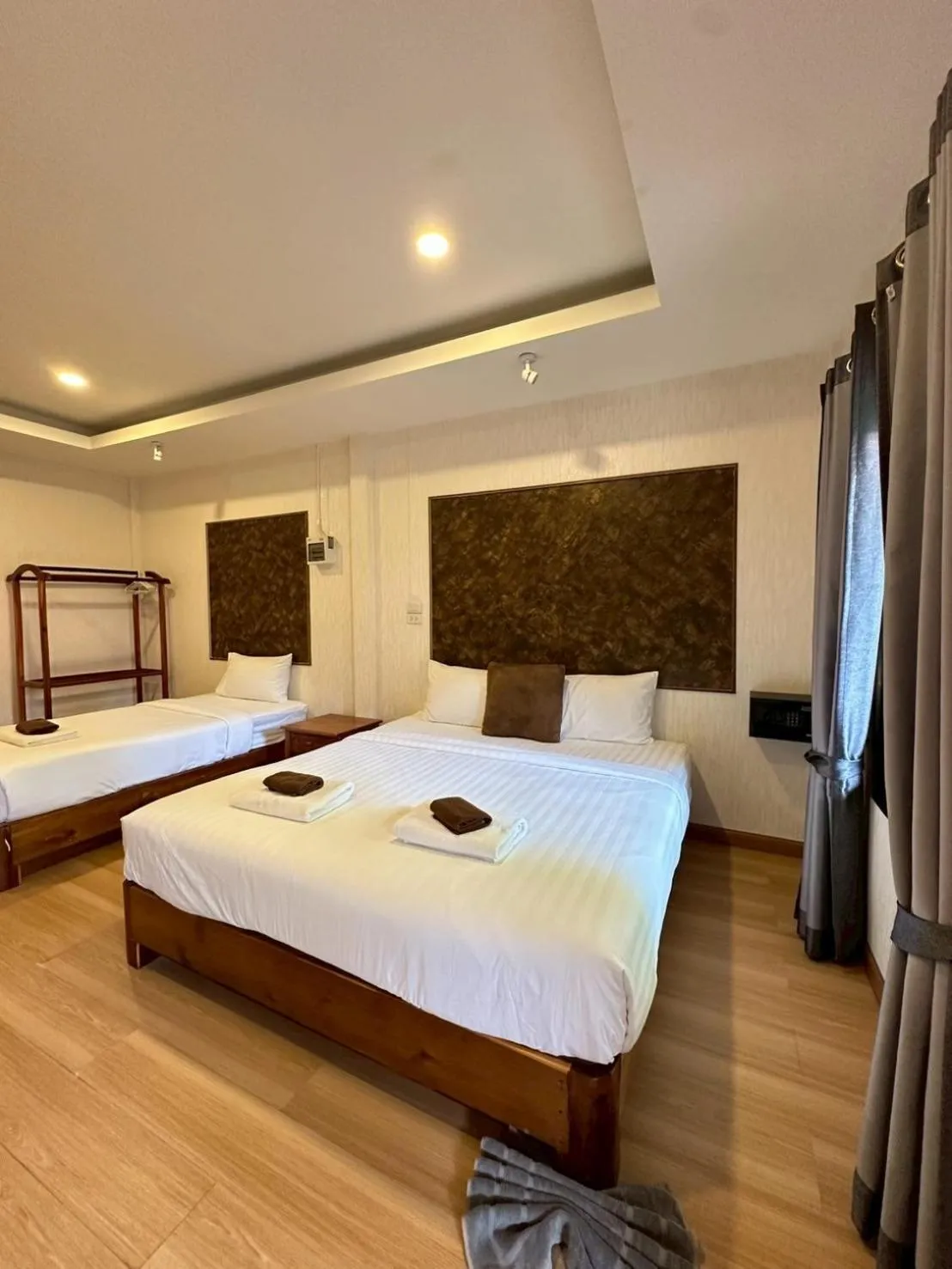 Bed in Klongdao Sunset Villa