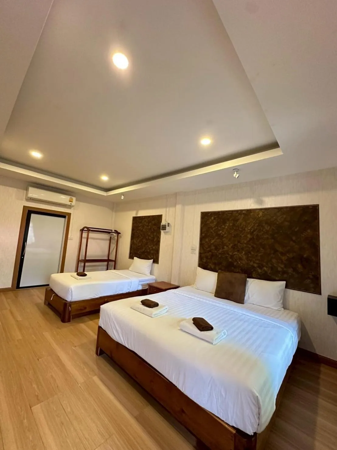 Bed in Klongdao Sunset Villa