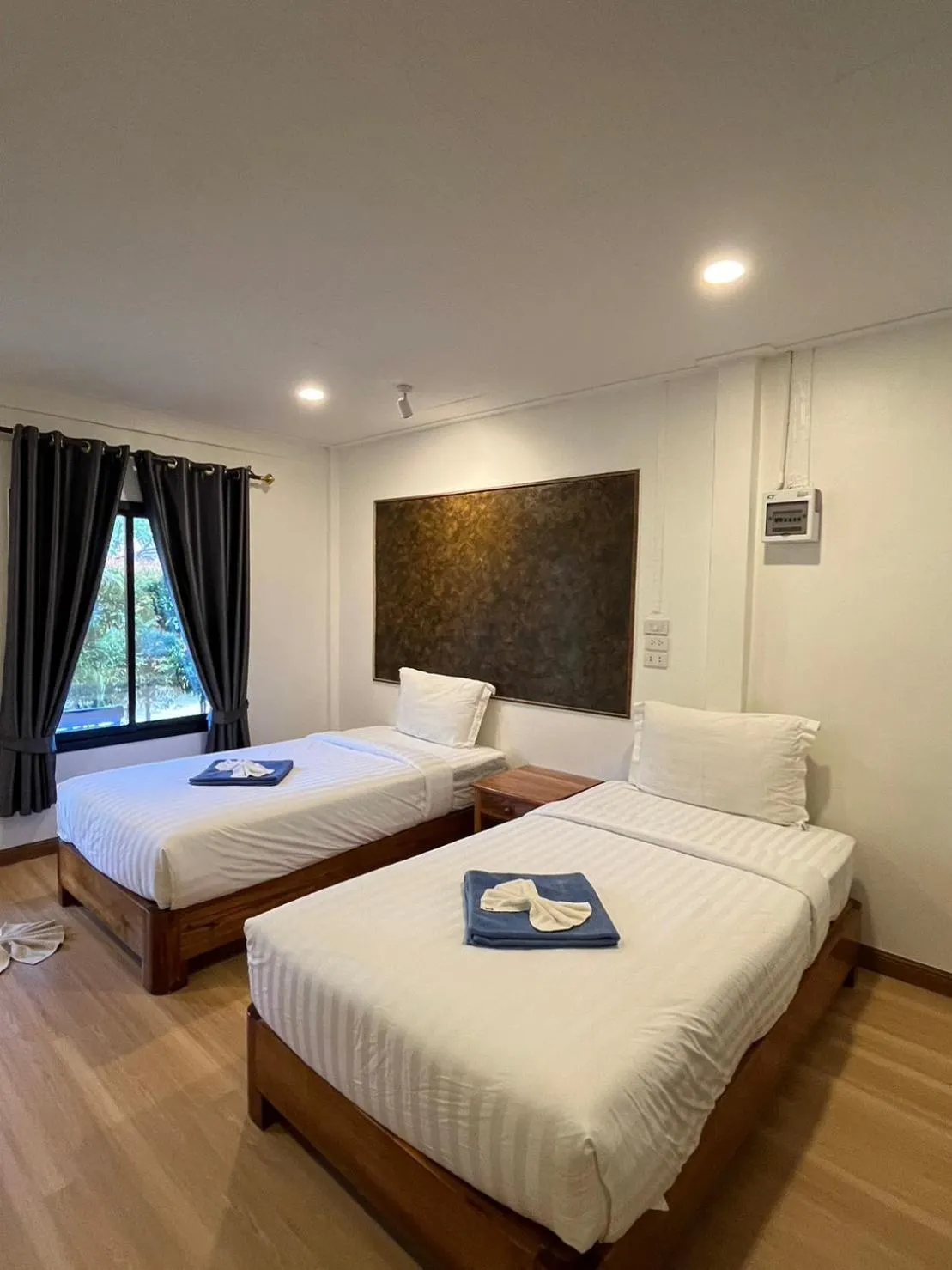 Bed in Klongdao Sunset Villa