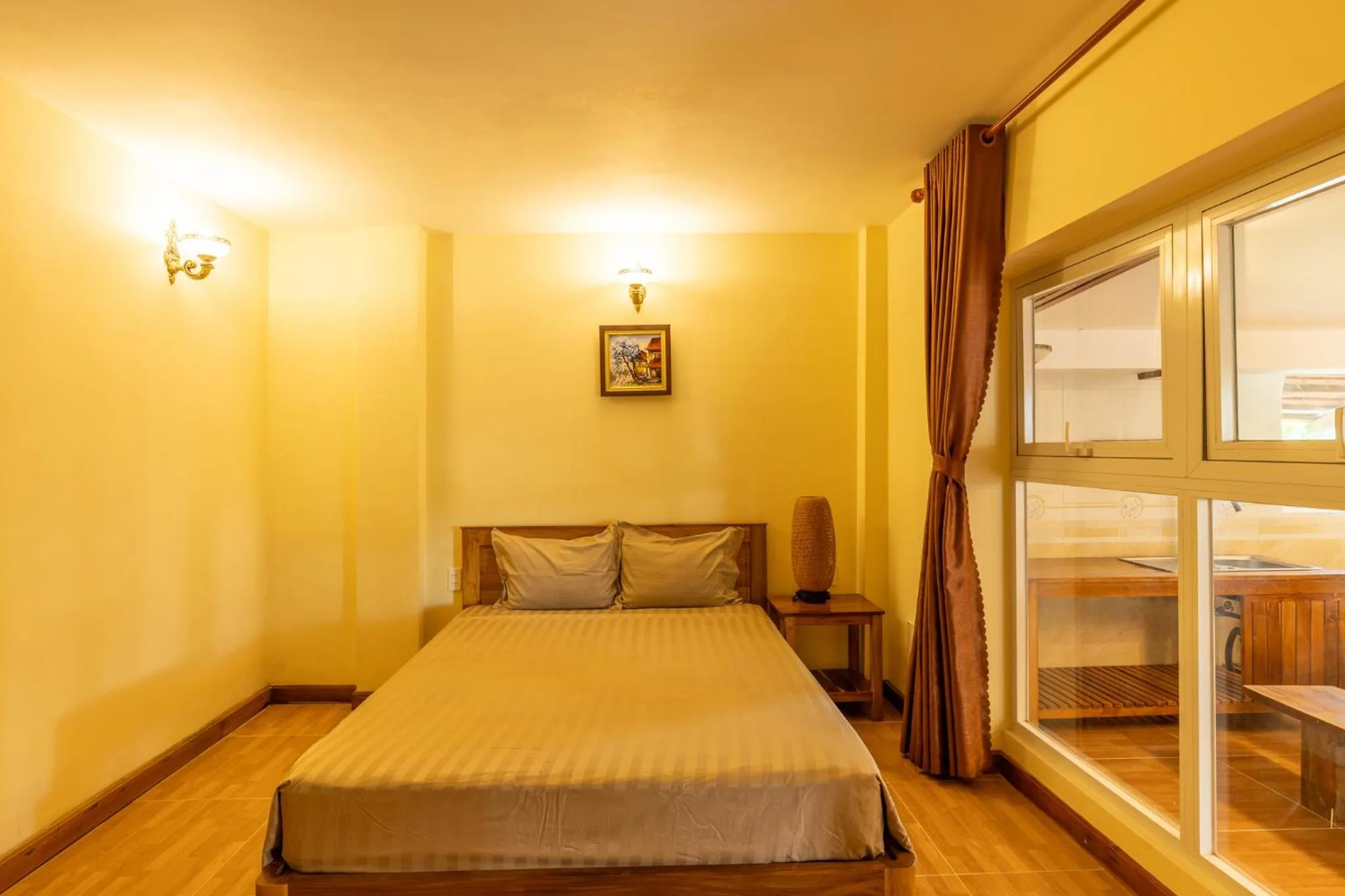 Bed in Mango Beach Resort