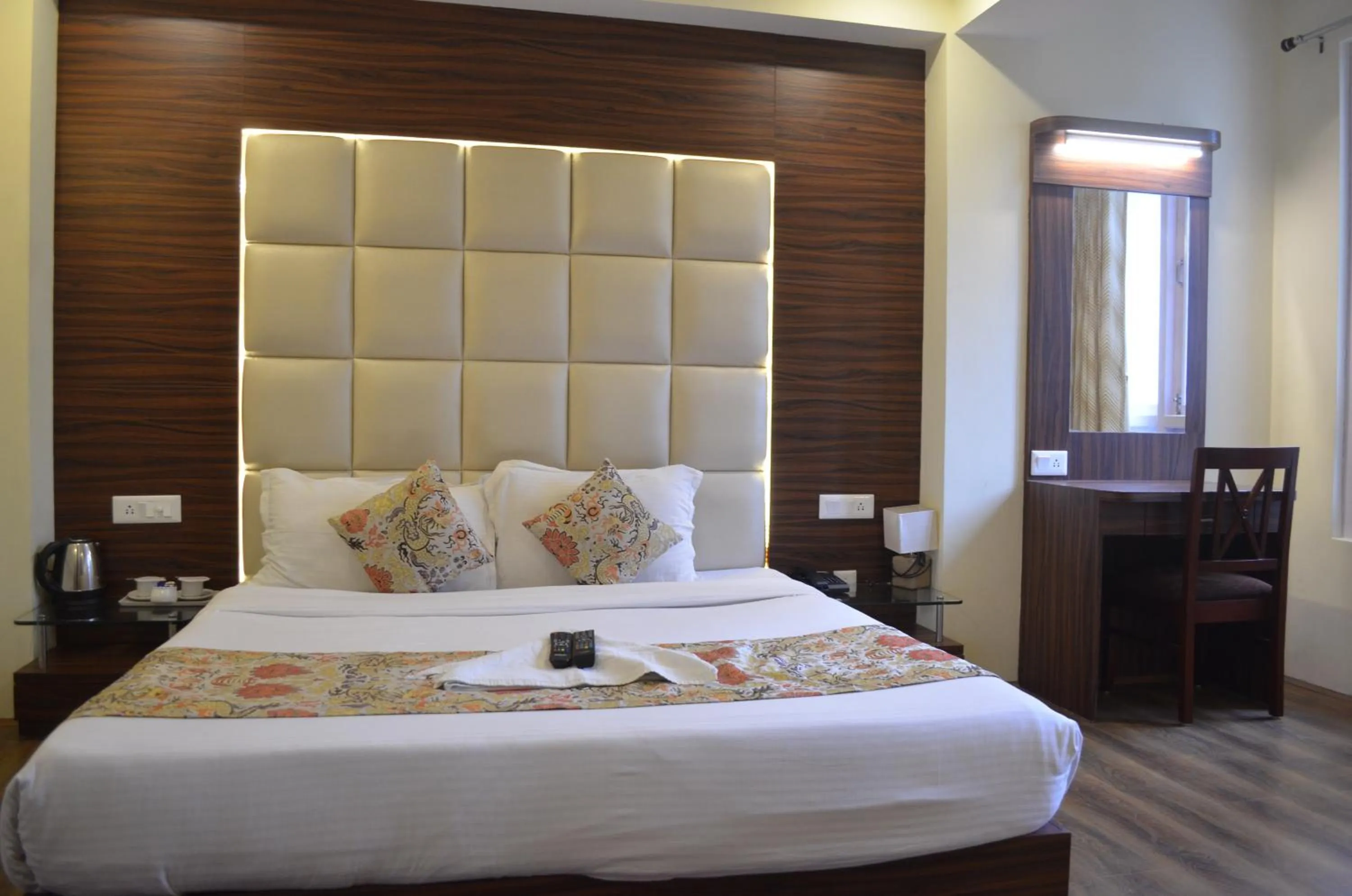 Bed in Jagjeet's Sikkim Retreat