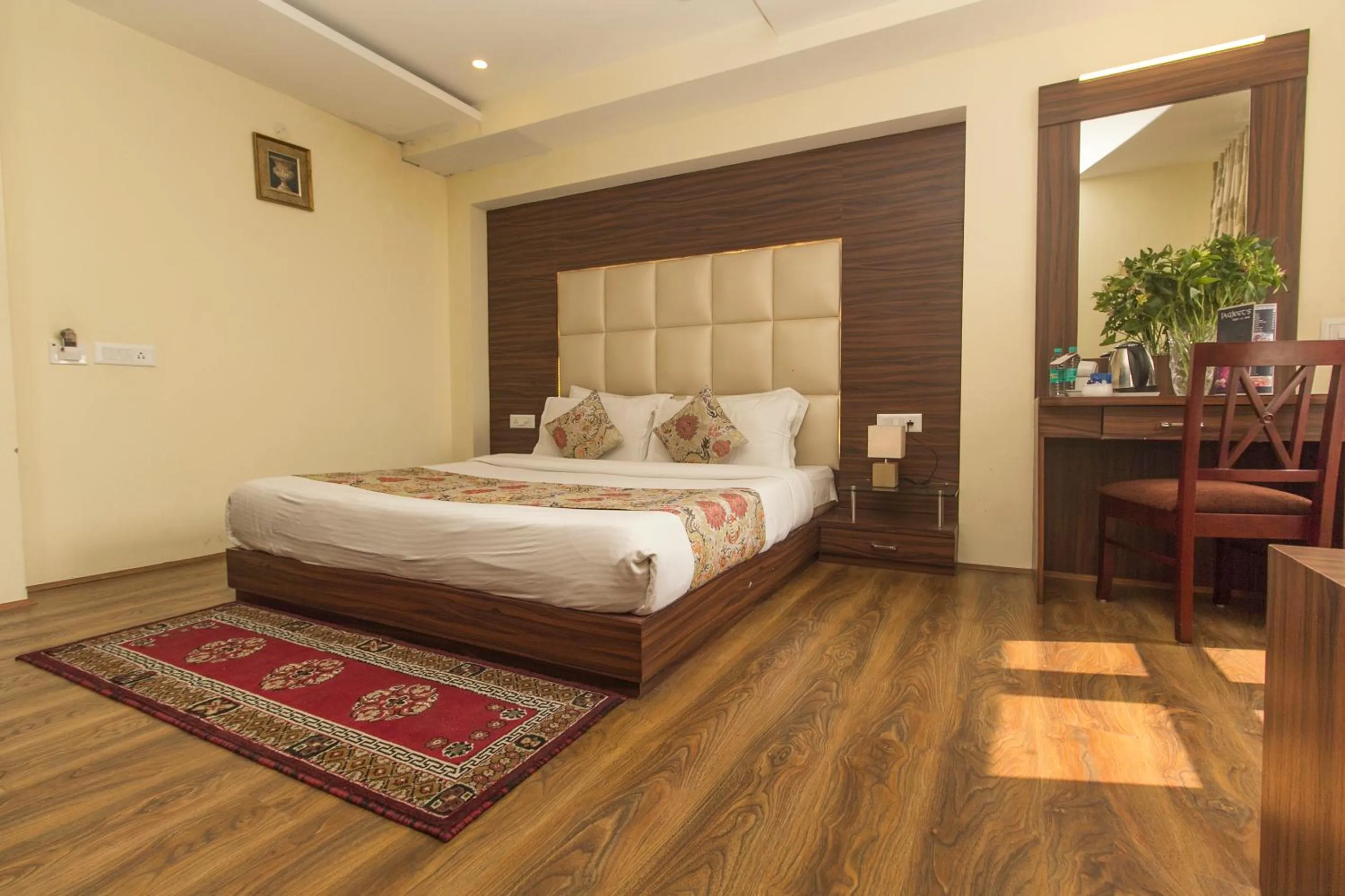 Bed in Jagjeet's Sikkim Retreat