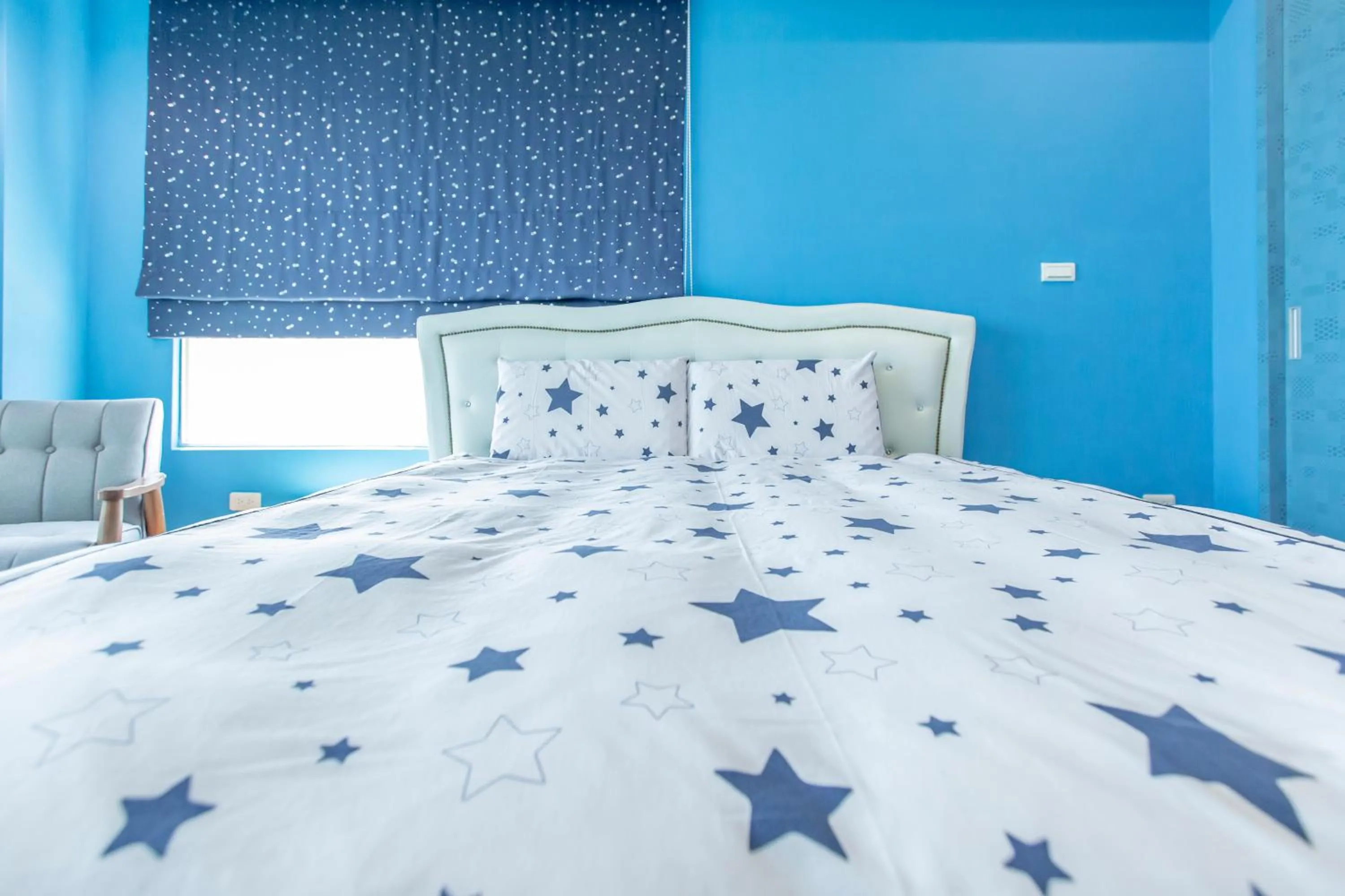 Bed in 龍家民宿 The Laid-back Dragon Lodge