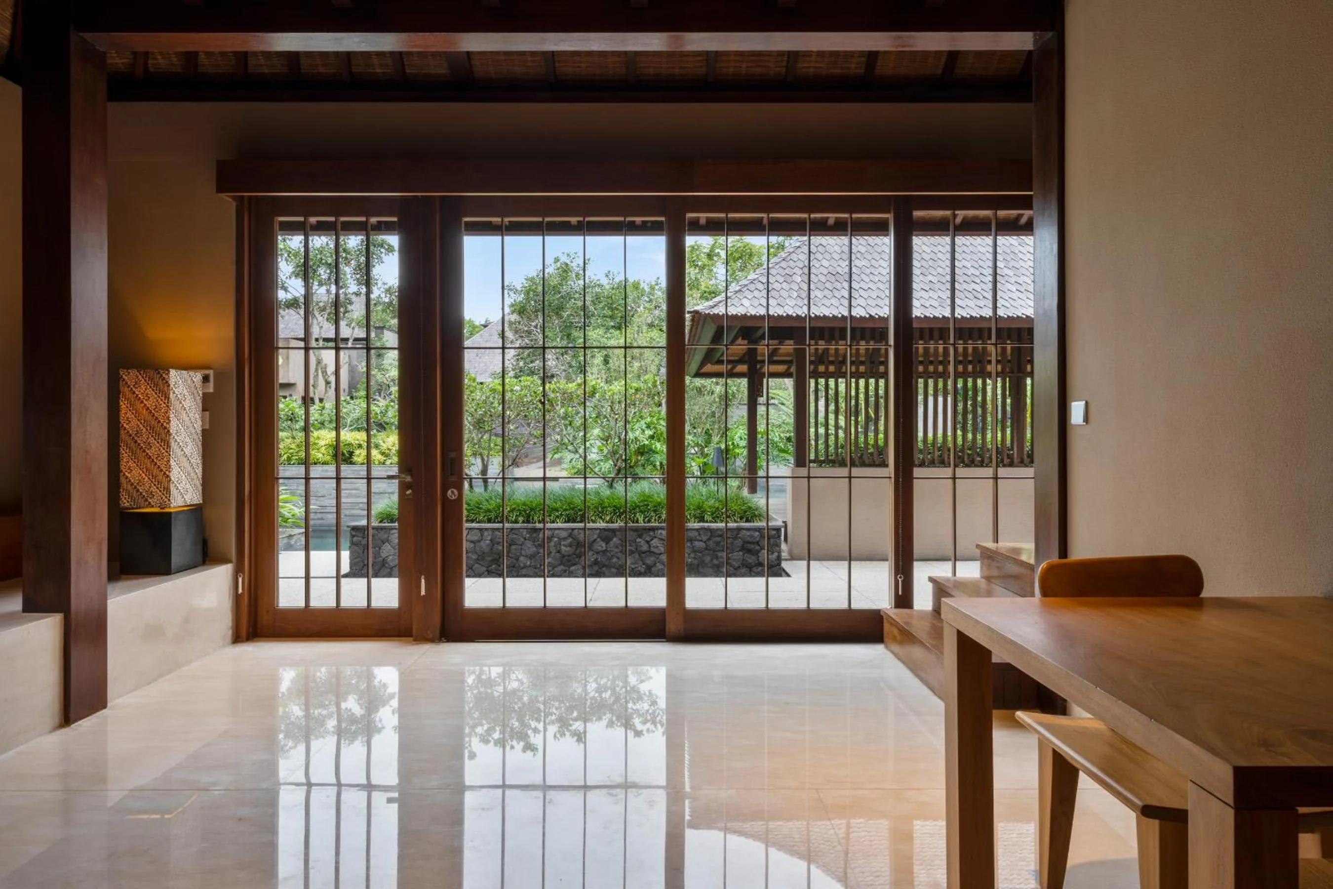 Living room in Hoshinoya Bali