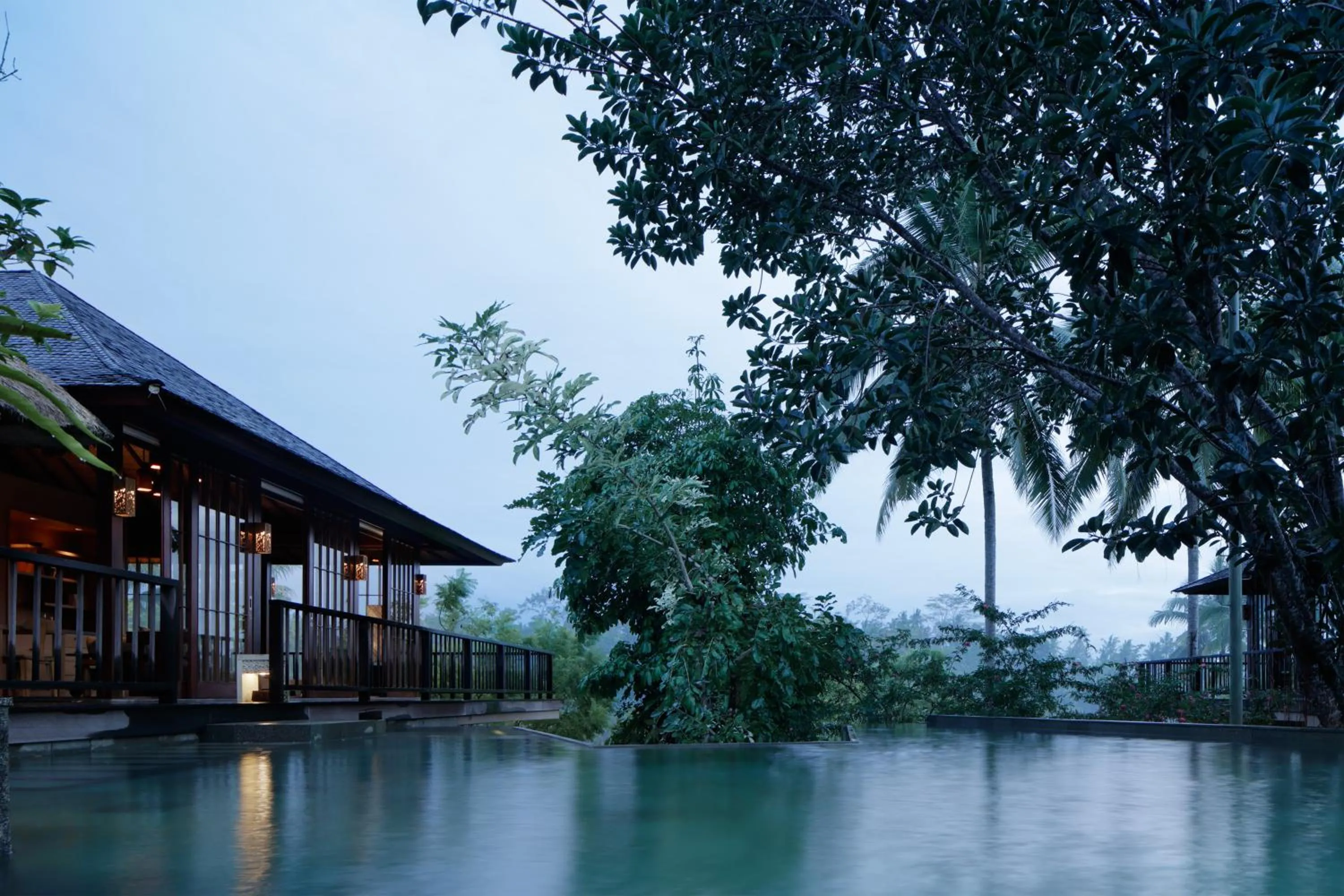 Pool view in Hoshinoya Bali