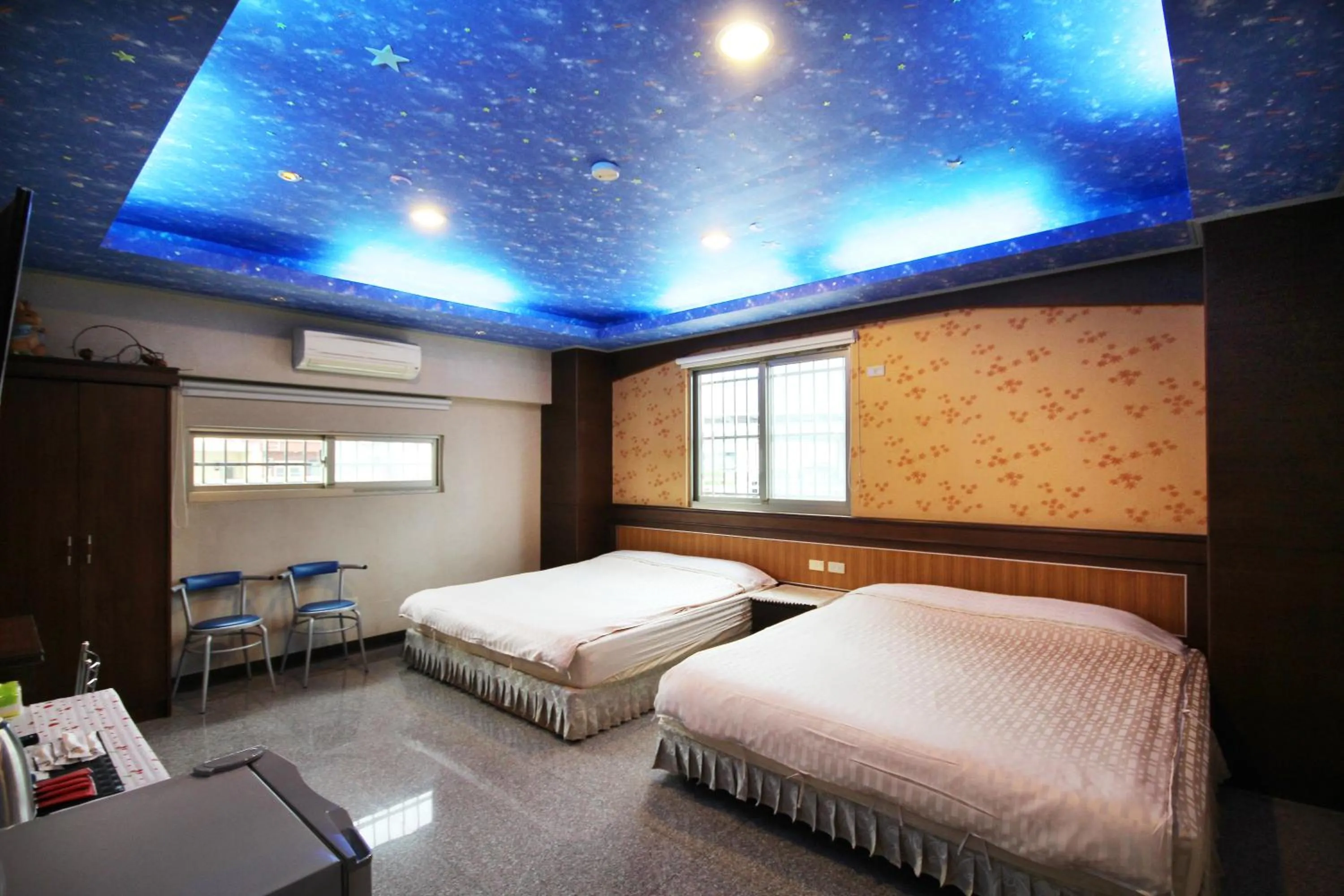 Bed in Pingguo De Jia Du Jia Homestay