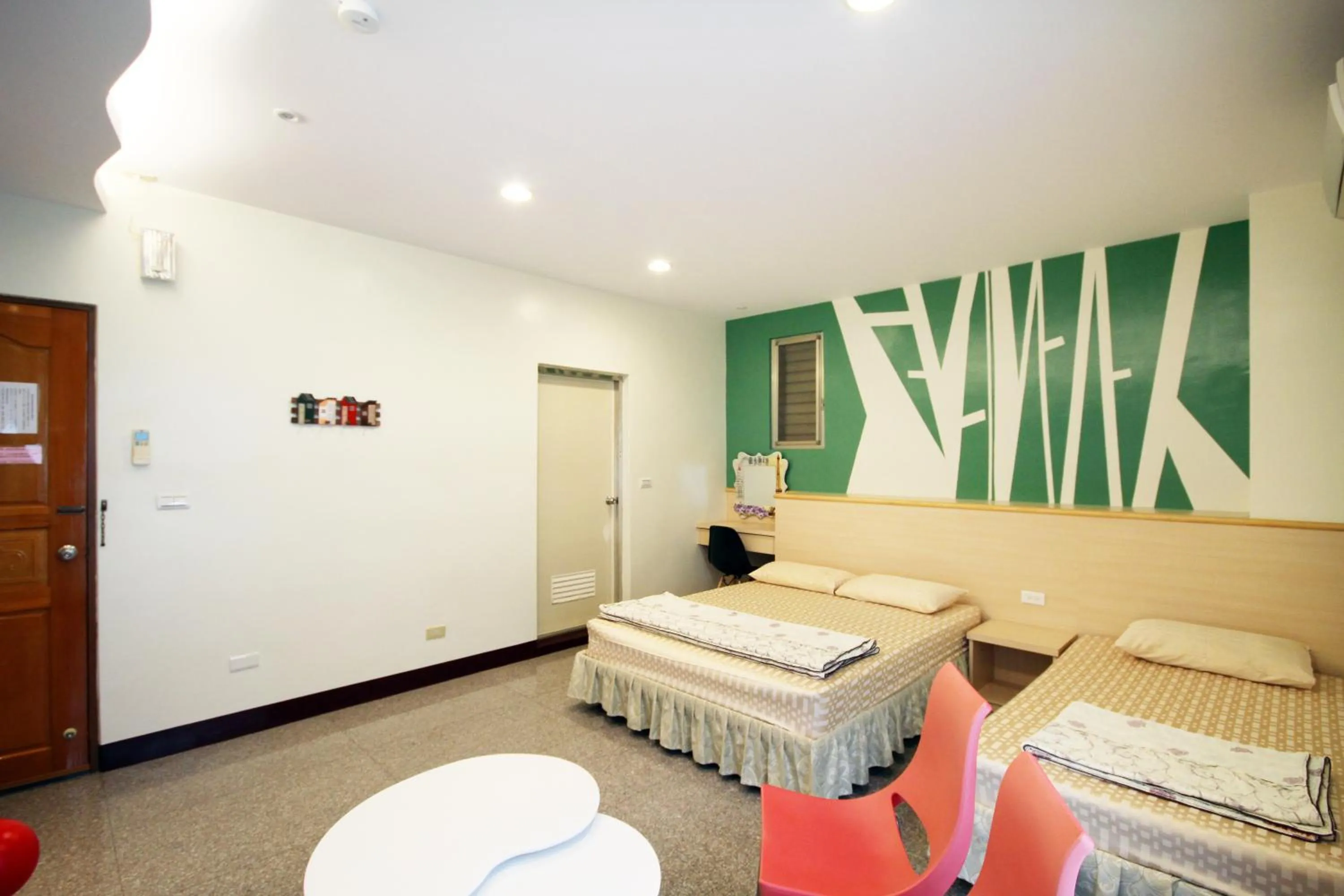 Bed in Pingguo De Jia Du Jia Homestay