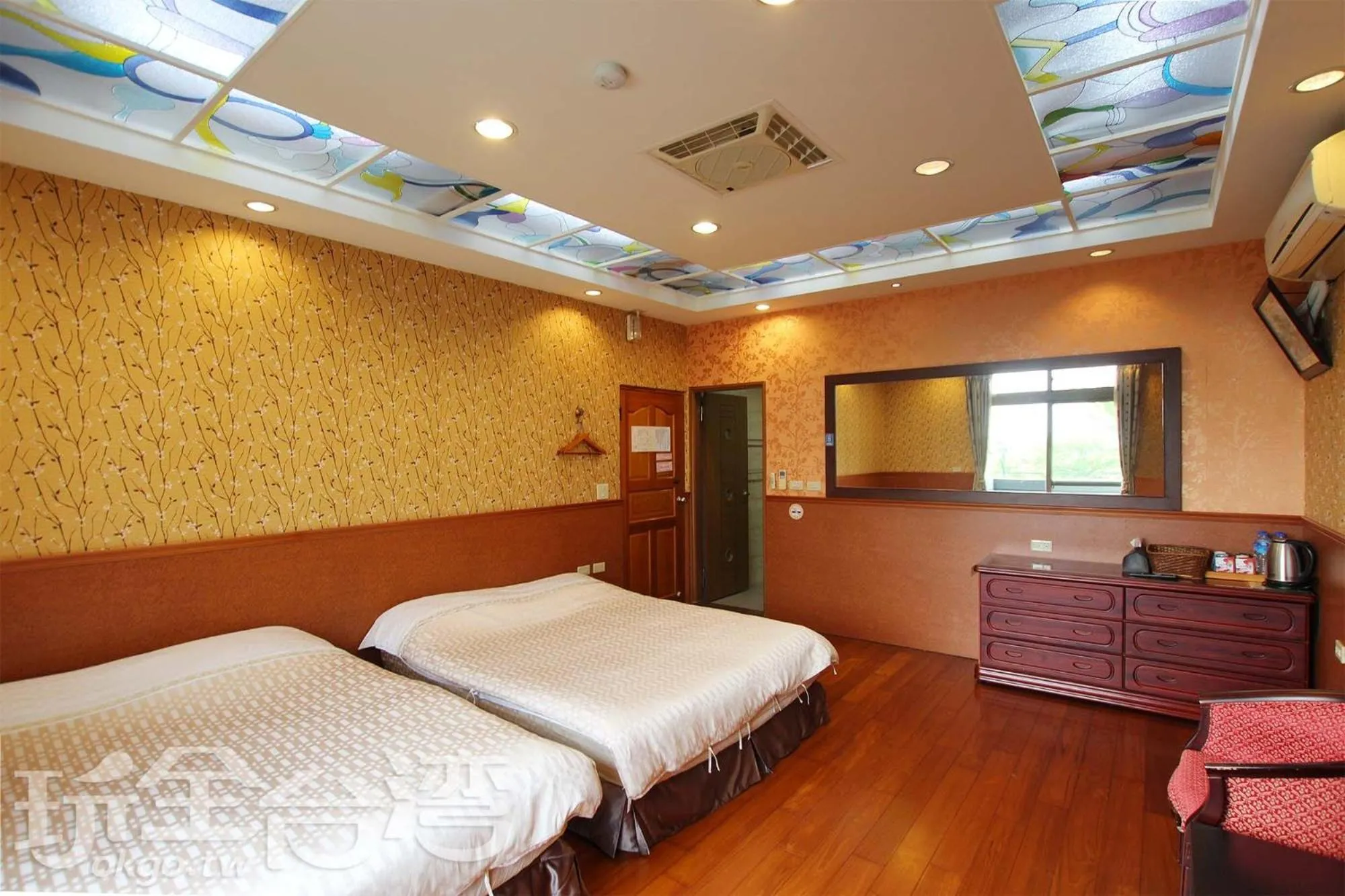 Bed in Pingguo De Jia Du Jia Homestay