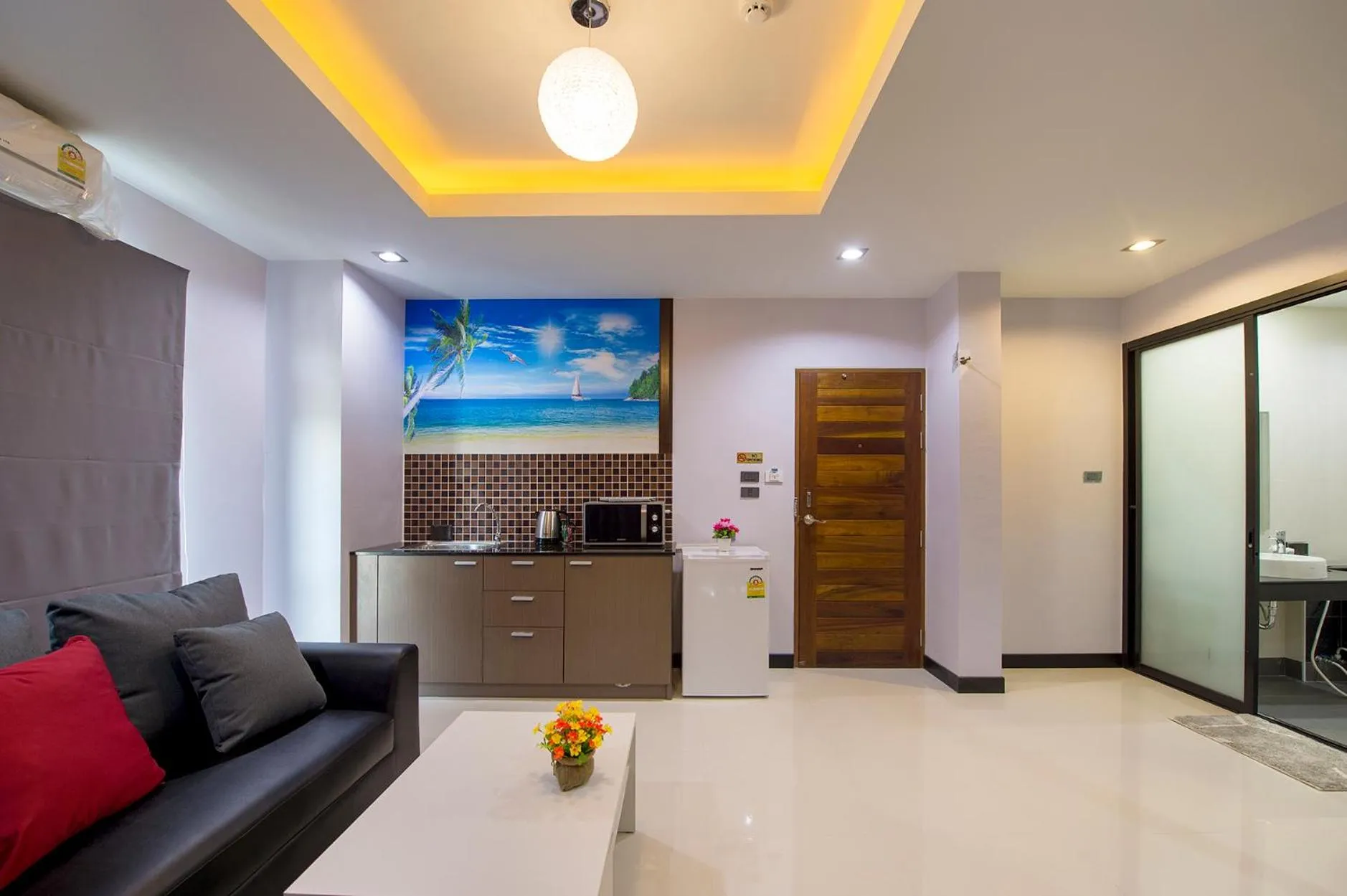 Living room in The Lucky Beach Ao Nang