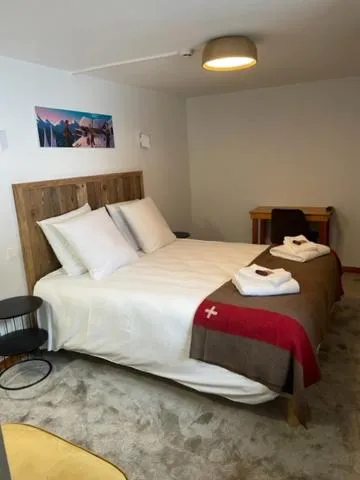 Bed in Hôtel La Grande Lanière