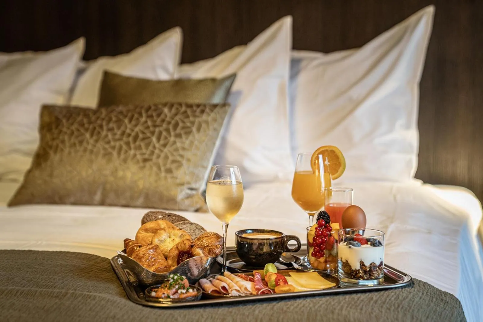 Breakfast, Bed in Hotel Britannia