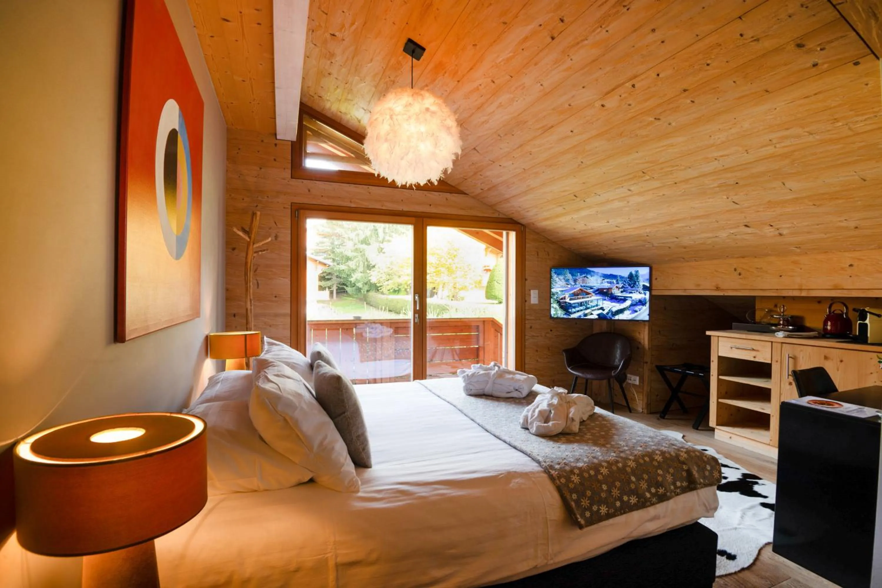 Bed in Les Mazots du Clos