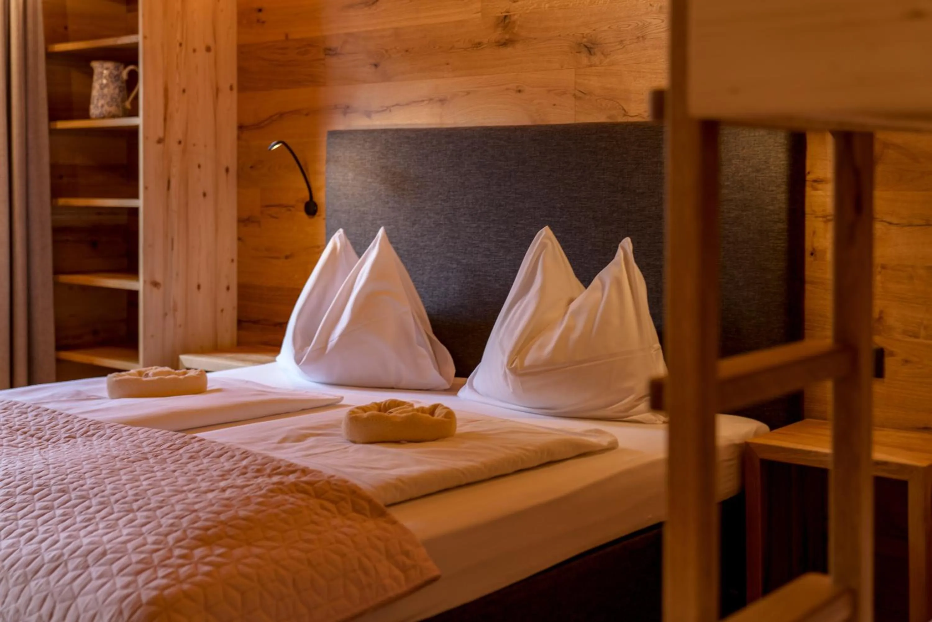 Bed in Das kleine Bio Hotel Tiefenbach