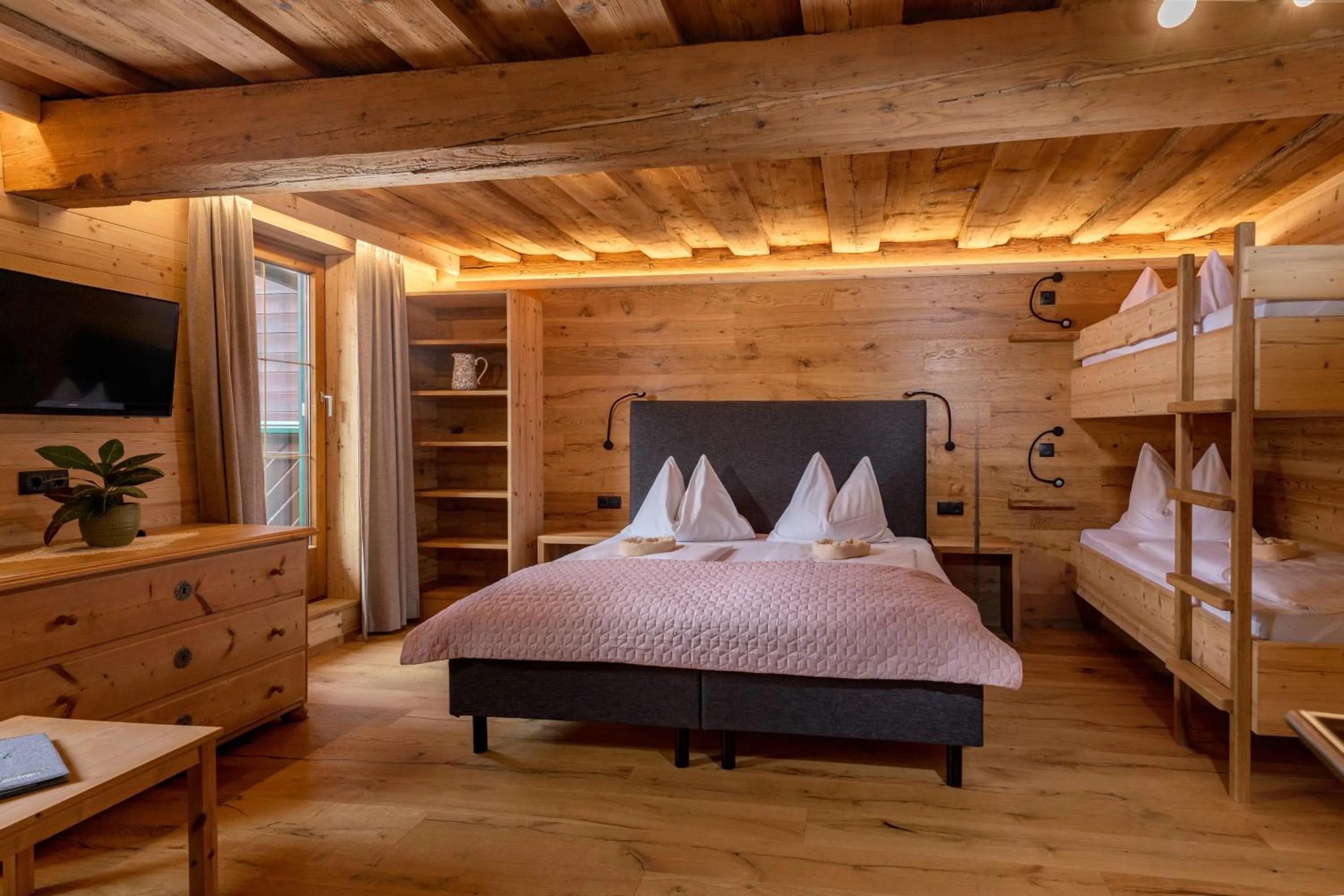 Bed in Das kleine Bio Hotel Tiefenbach