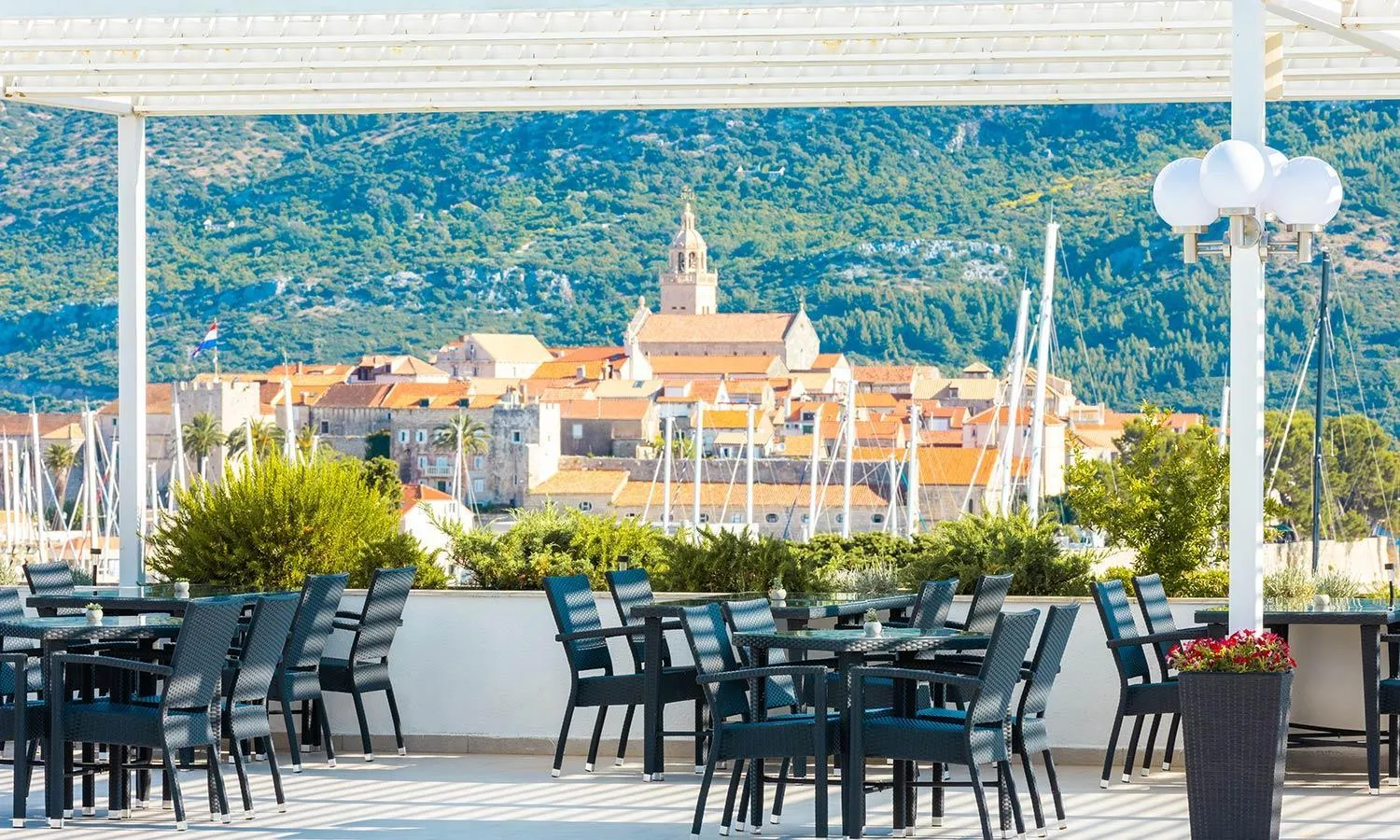 Balcony/Terrace in Marko Polo Maradiso Hotel by Aminess
