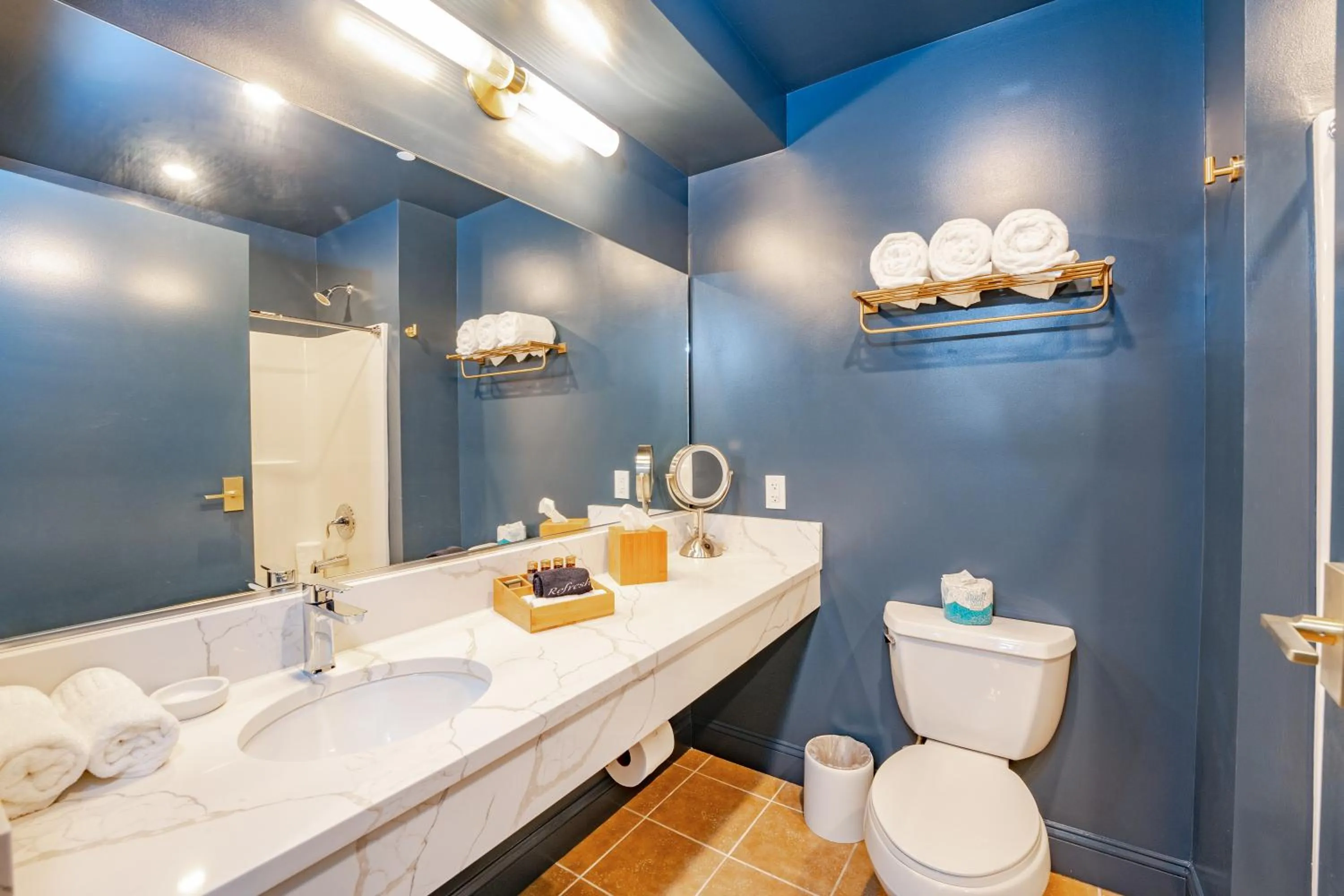 Toilet in The Inn at LBI National Golf & Resort