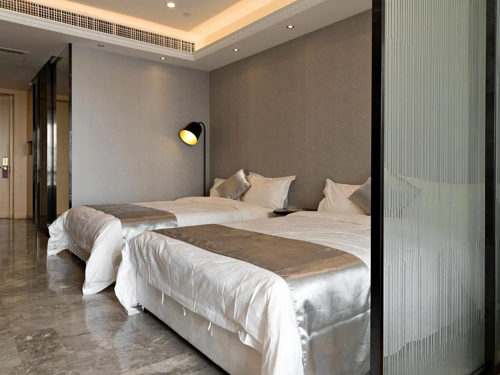 Bedroom, Bed in Pengman Beijing Road A-mall Apartment