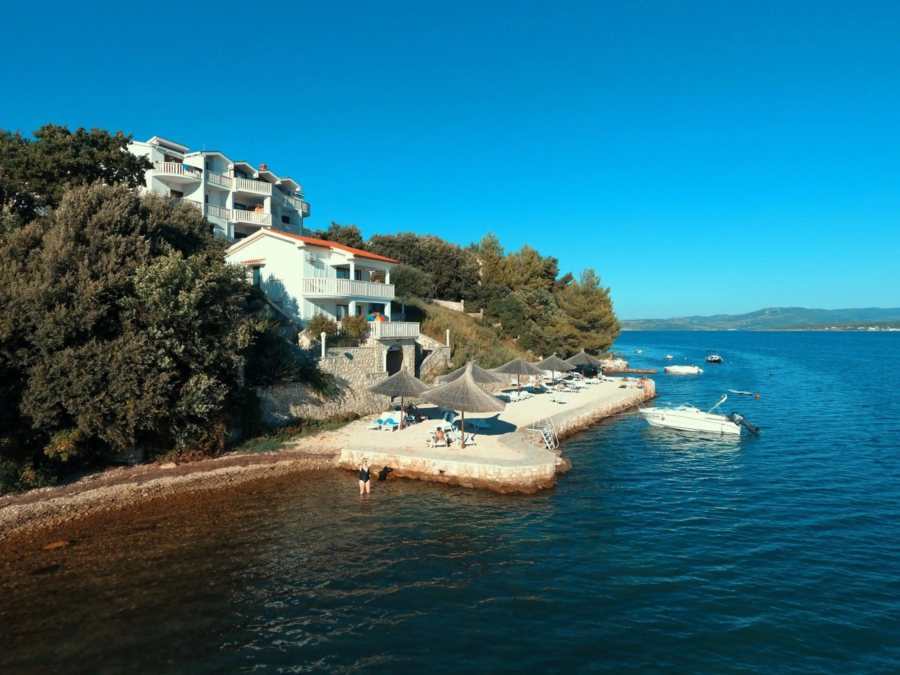 Bird's eye view in Hotel Lucija