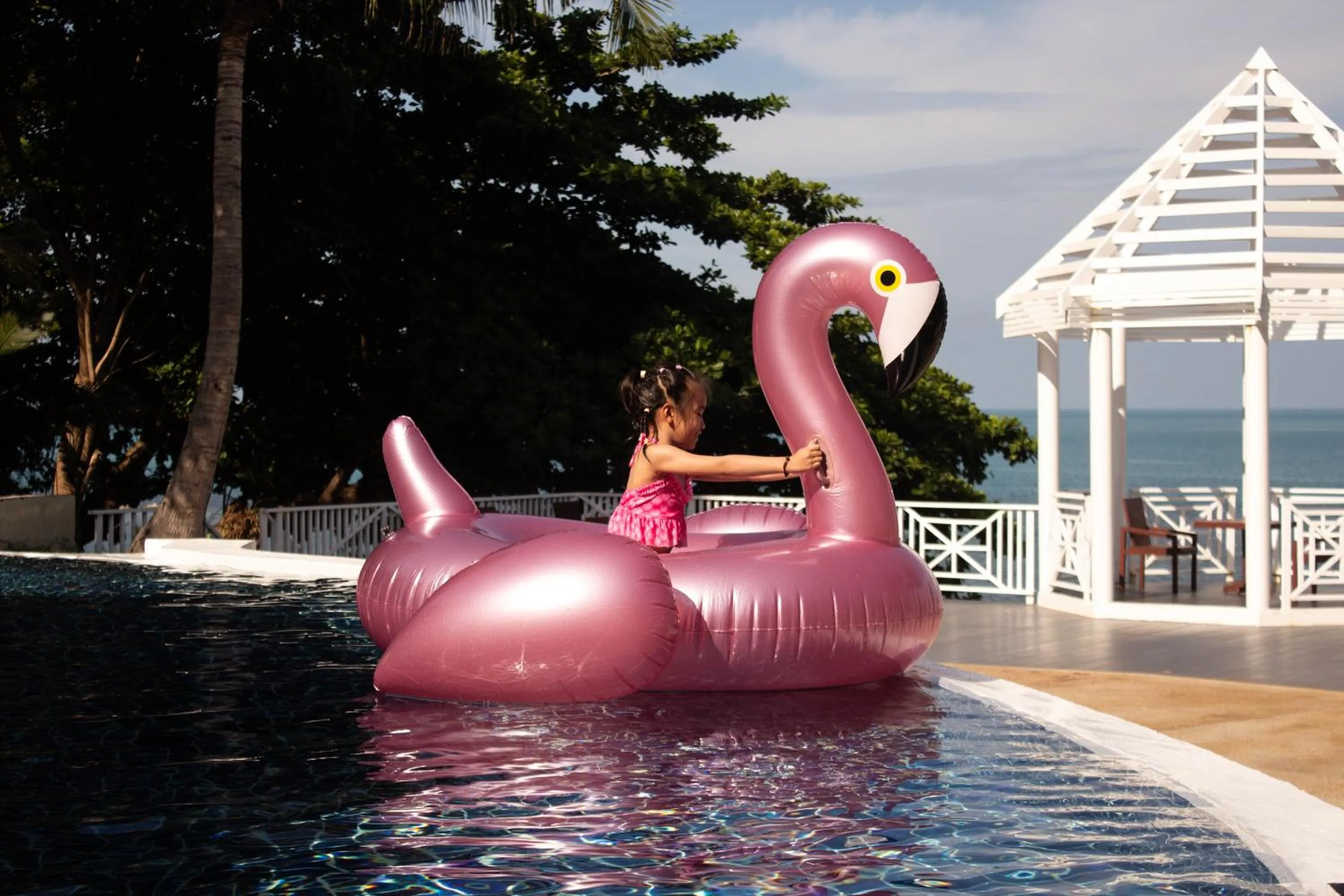 Pool view in Bhundhari Resort & Villas Samui