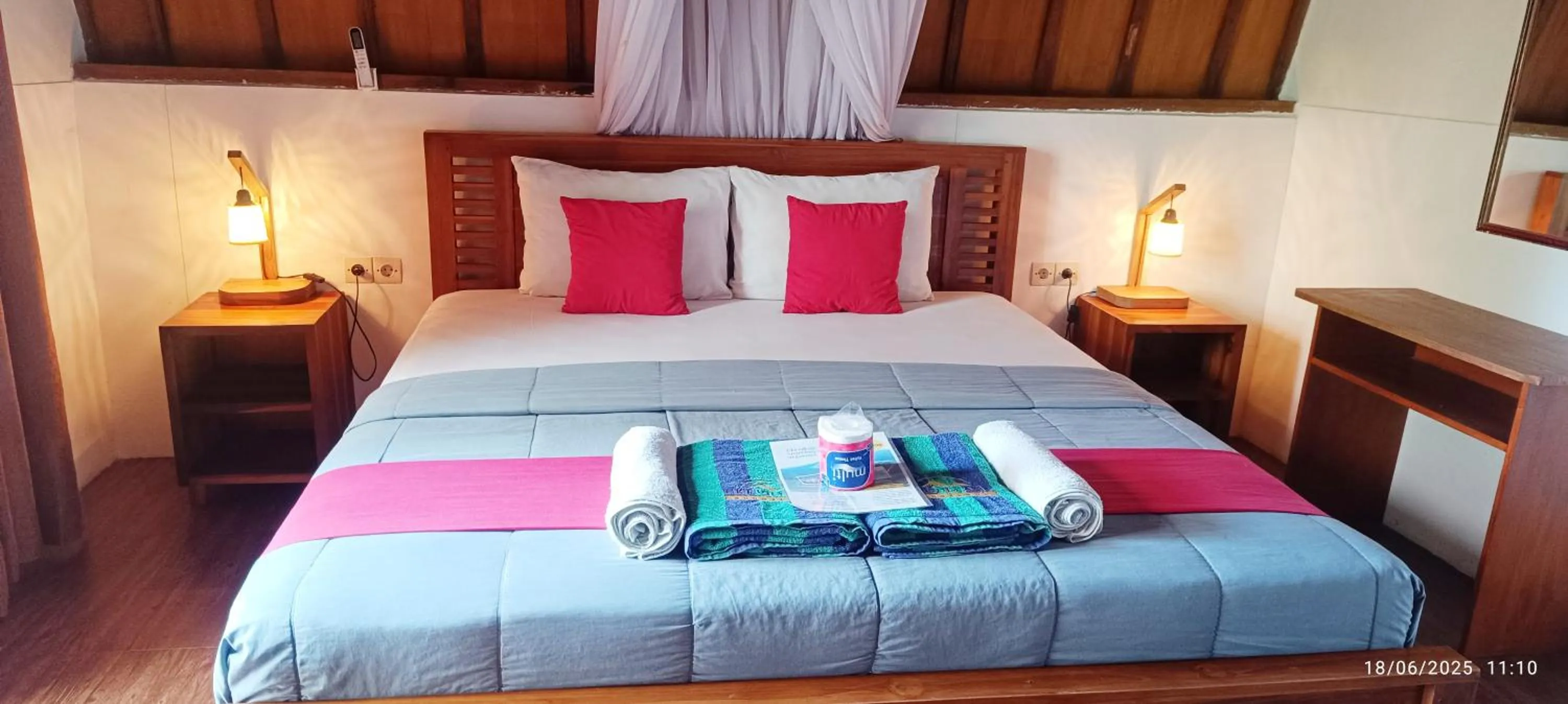Bed in Uki village bungalows