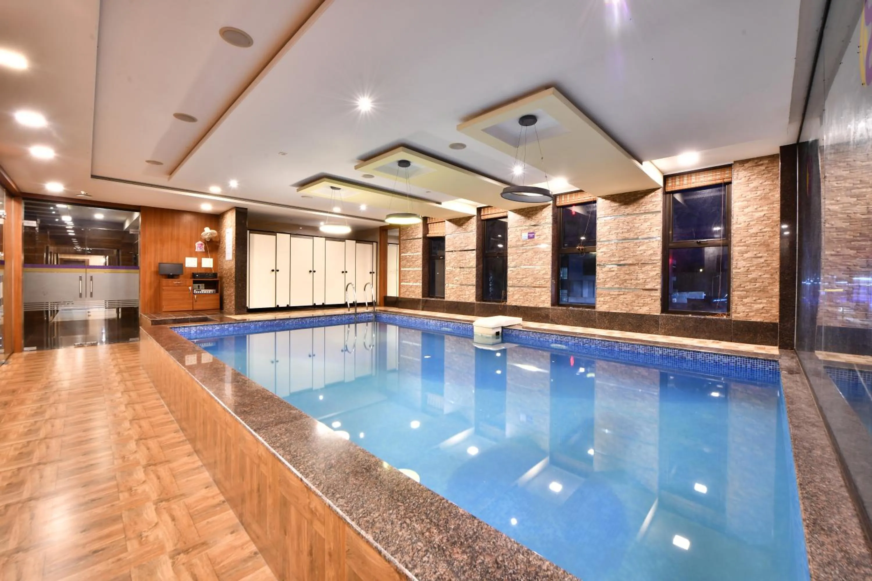 Swimming pool in Click Hotel Sagar Plaza Chakan, Pune