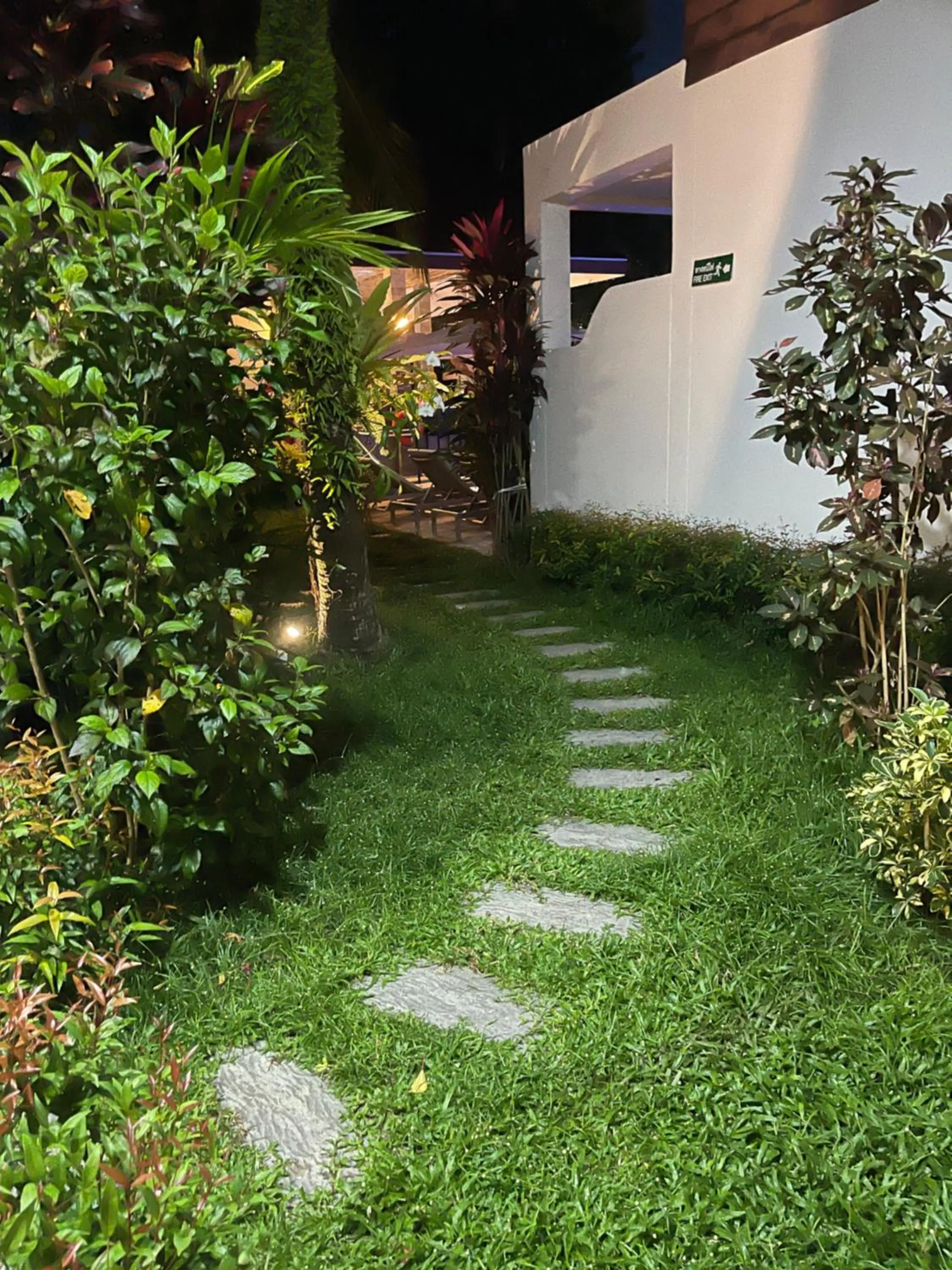 Garden view in Lotus Bleu Resort & Restaurant