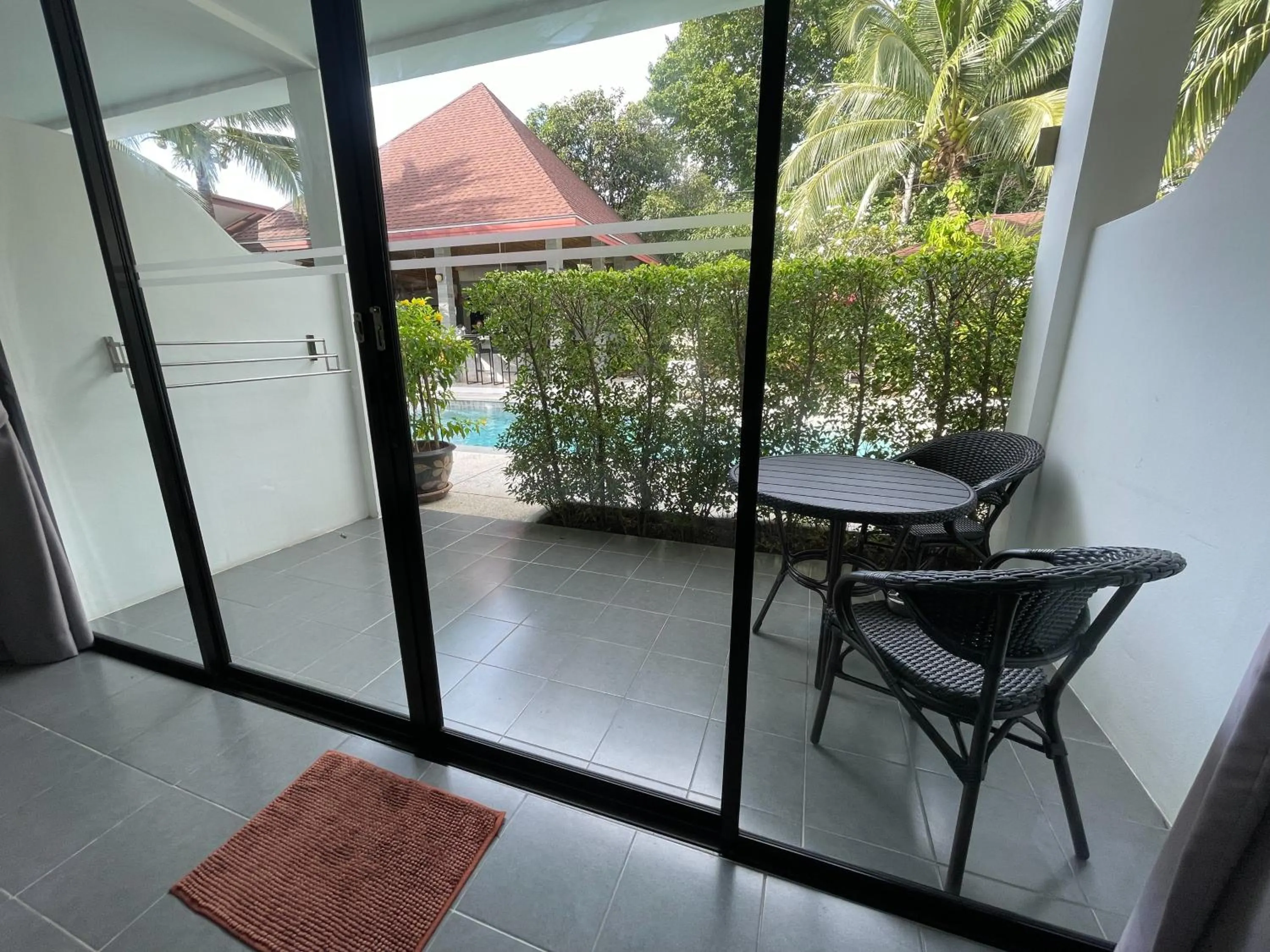 Pool view in Lotus Bleu Resort & Restaurant