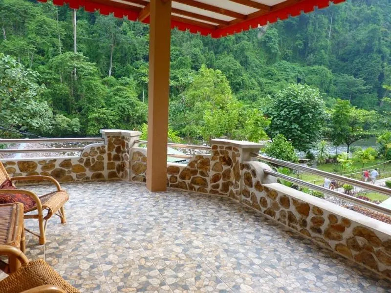 Balcony/Terrace in Riverside Guesthouse and Treks