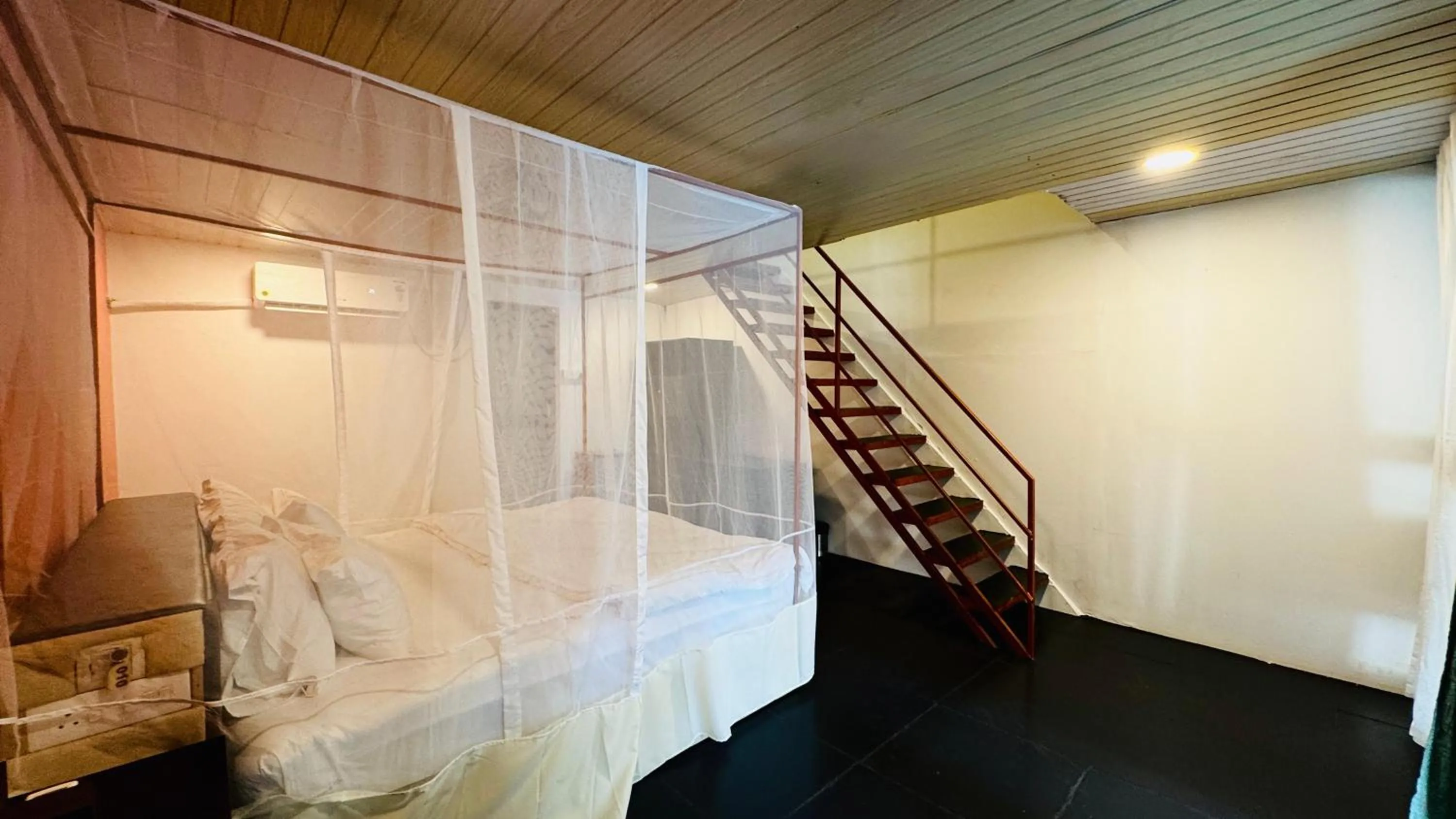 Bed in Patnem Garden Resort