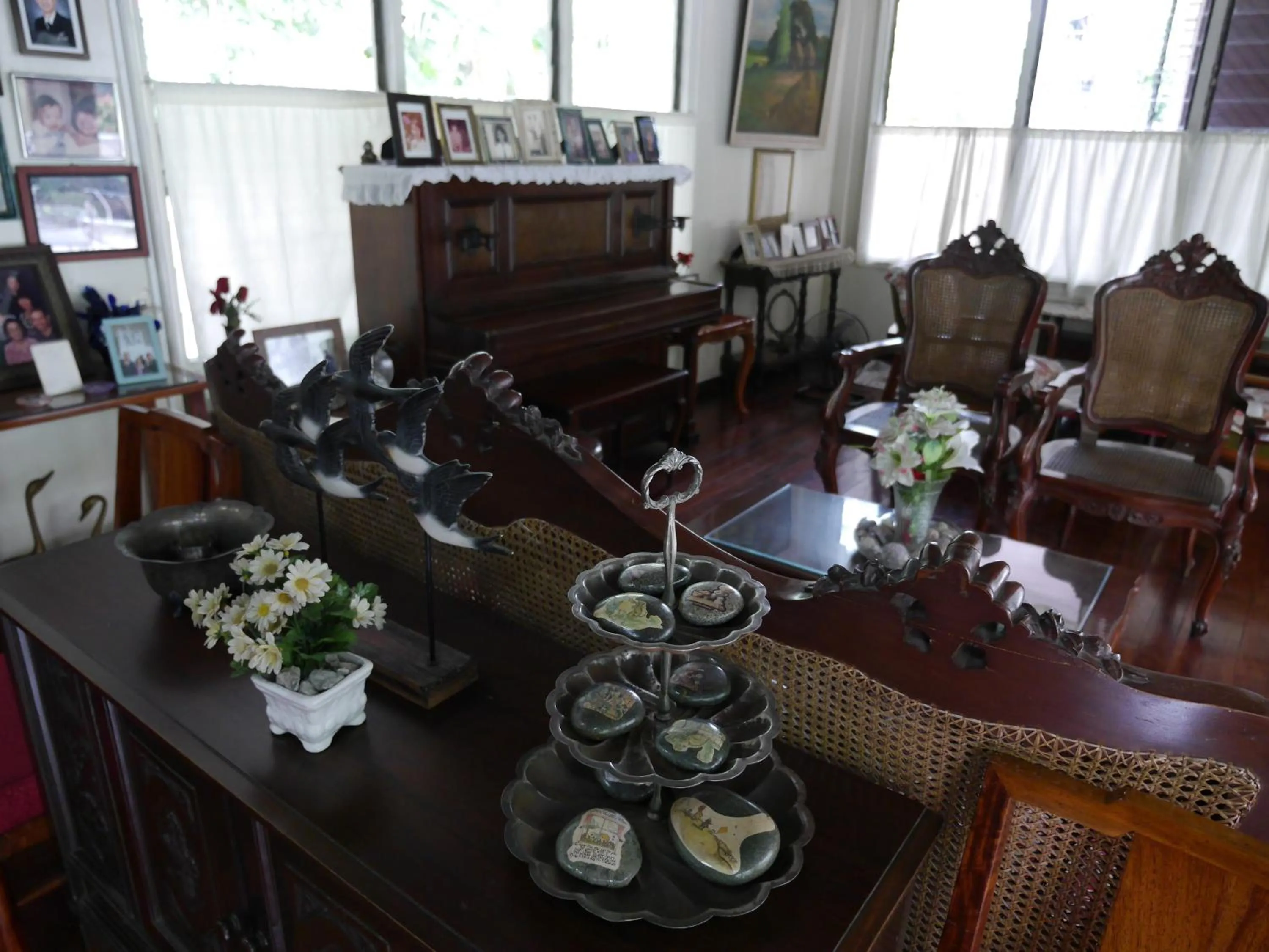 Communal lounge/ TV room in New Manila Suites